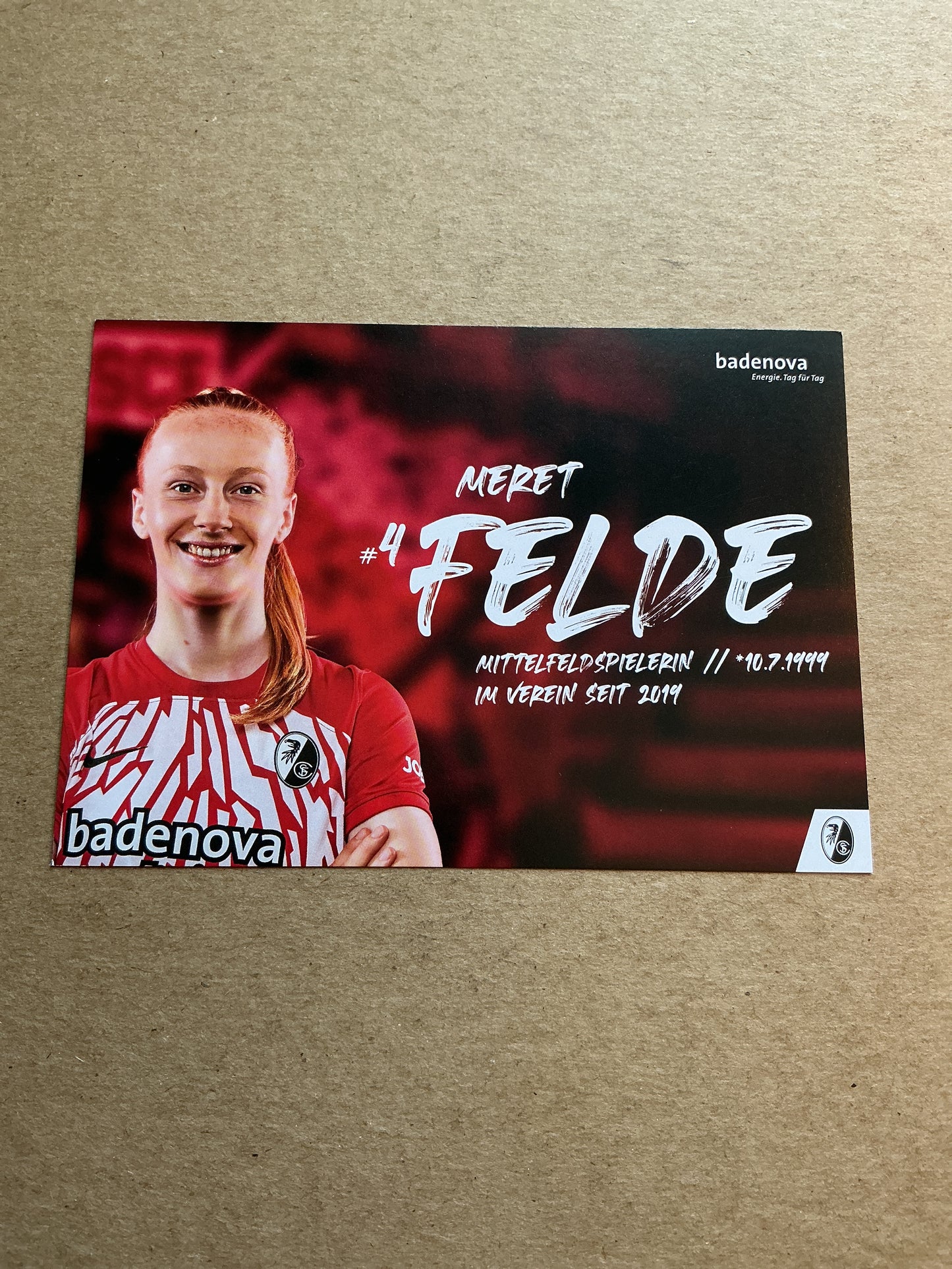 Meret Felde, Germany 🇩🇪 SC Freiburg 2023/24 hand signed
