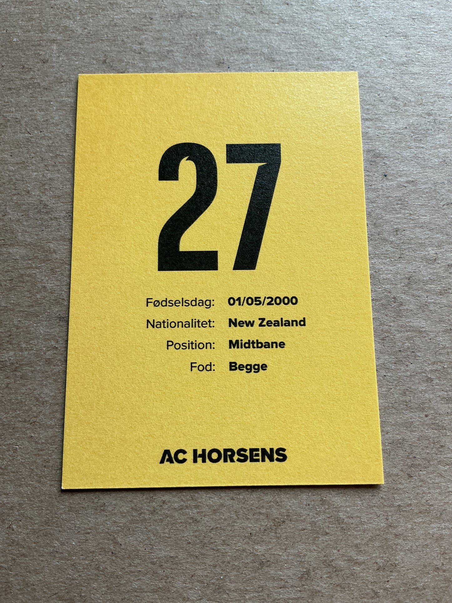 Elijah Just, New Zealand 🇳🇿 AC Horsens 2022/23 hand signed