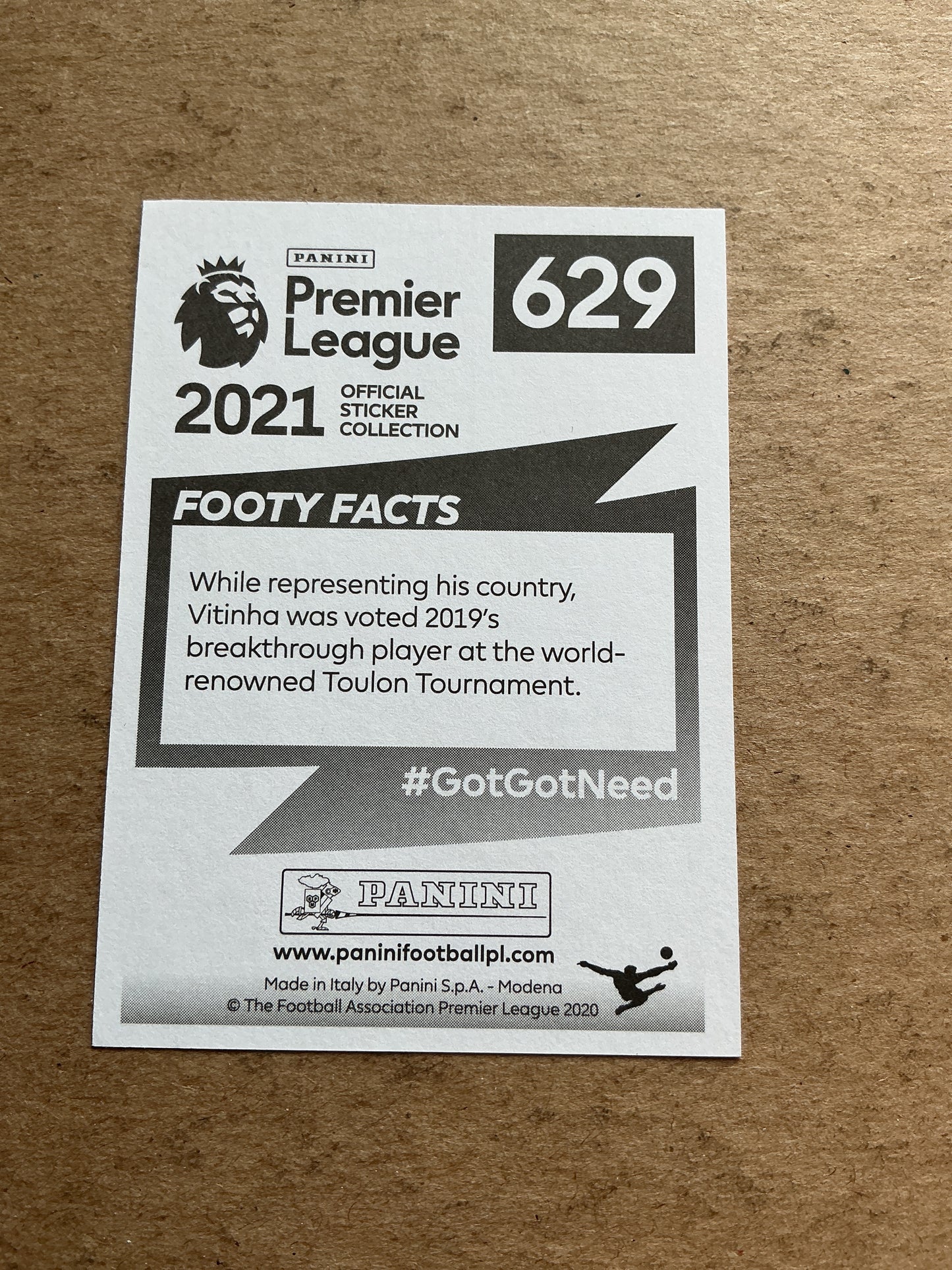 Vitinha, Portugal šµš¹ Wolverhampton Wanderers 2021 Panini hand signed