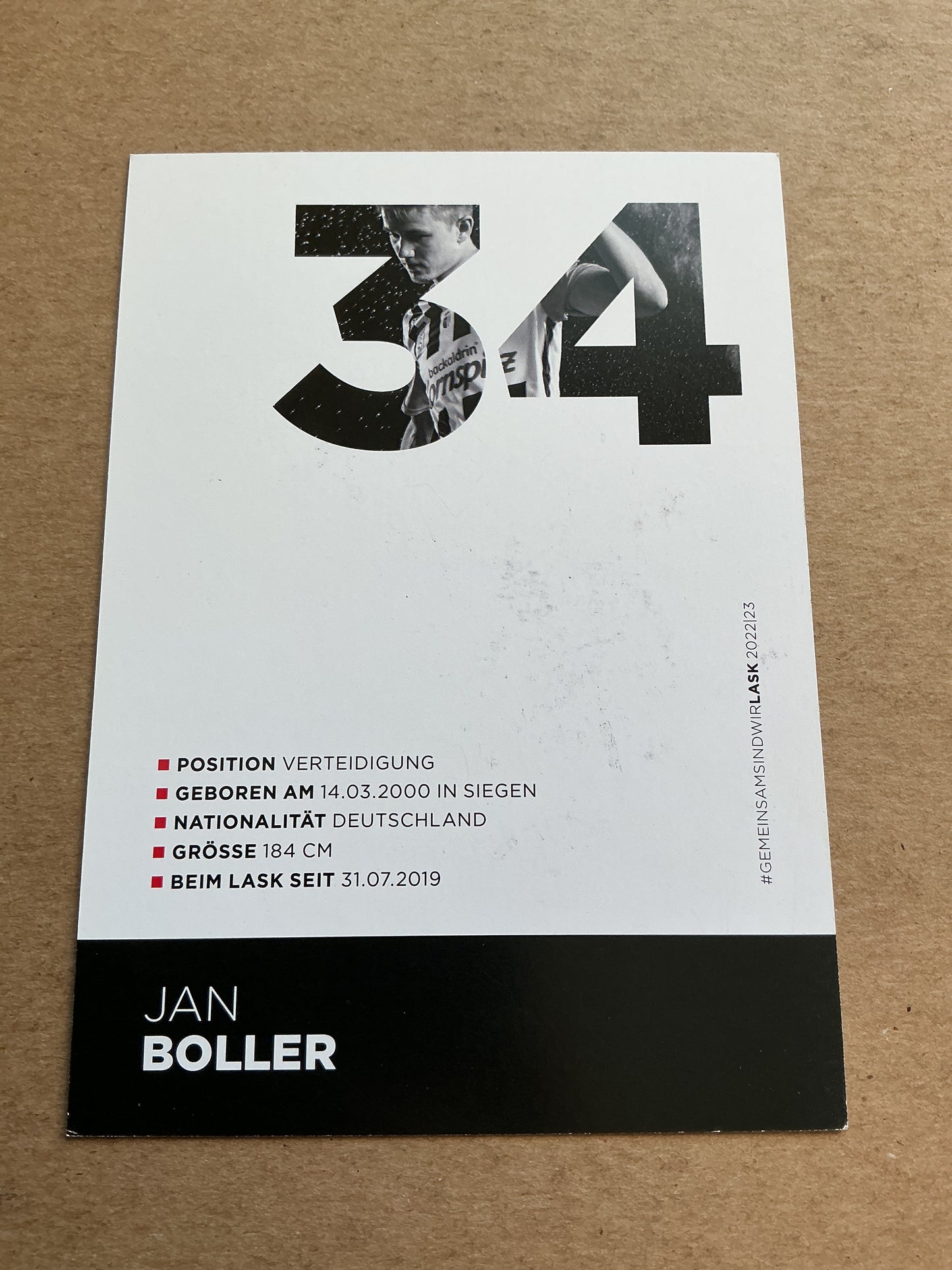 Jan Boller, Austria 🇦🇹 Linzer ASK 2022/23 hand signed