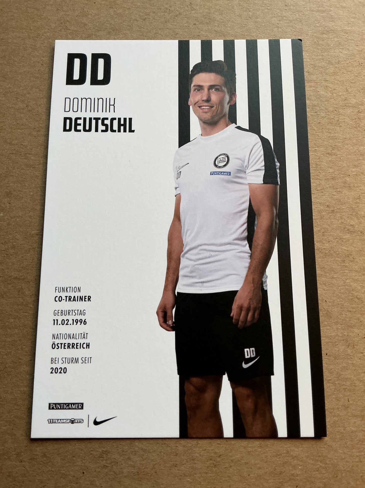 Dominik Deutschl, Austria 🇦🇹 SK Sturm Graz 2024/25 hand signed