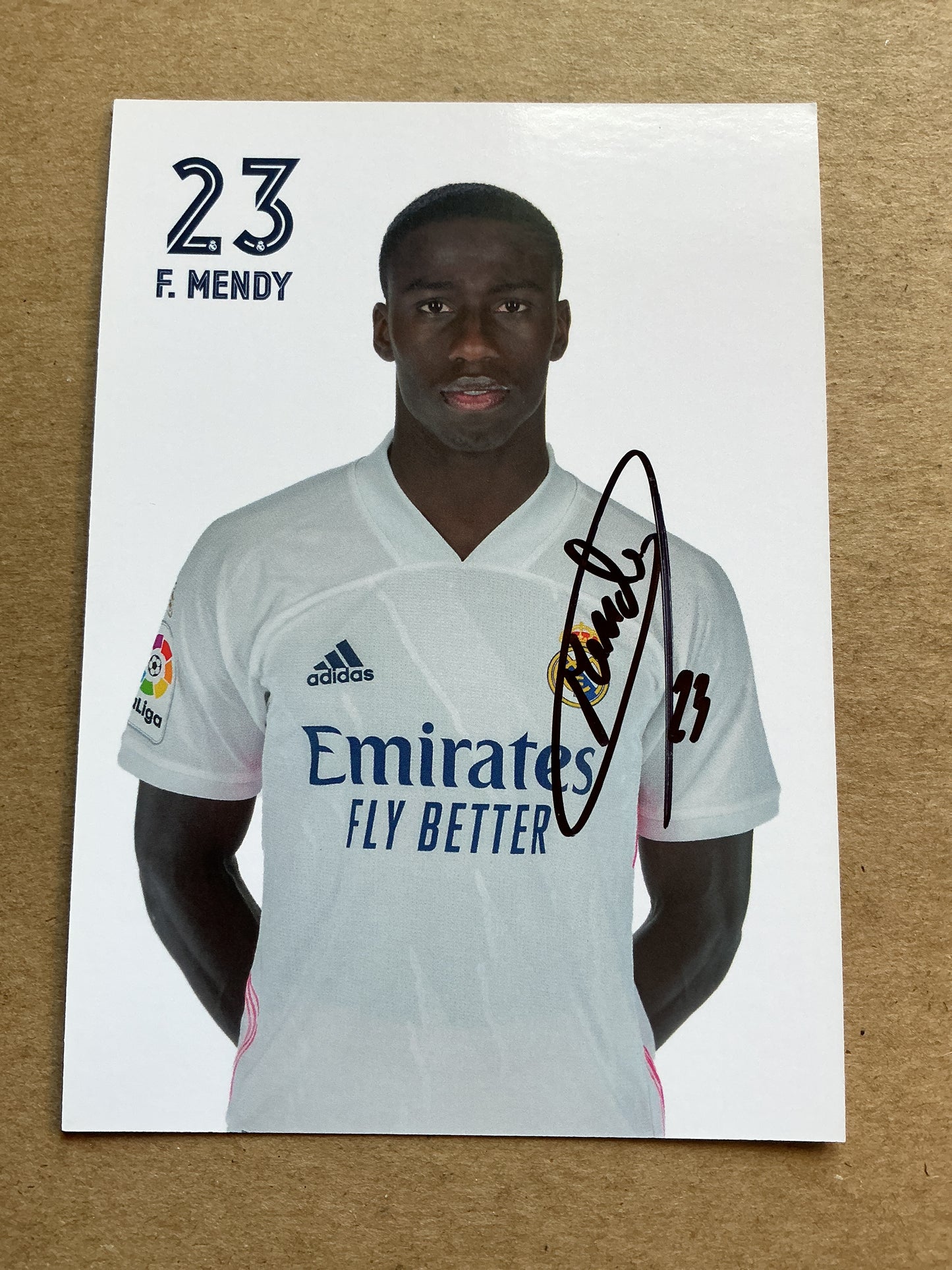 Ferland Mendy, France 🇫🇷 Real Madrid 2020/21 hand signed