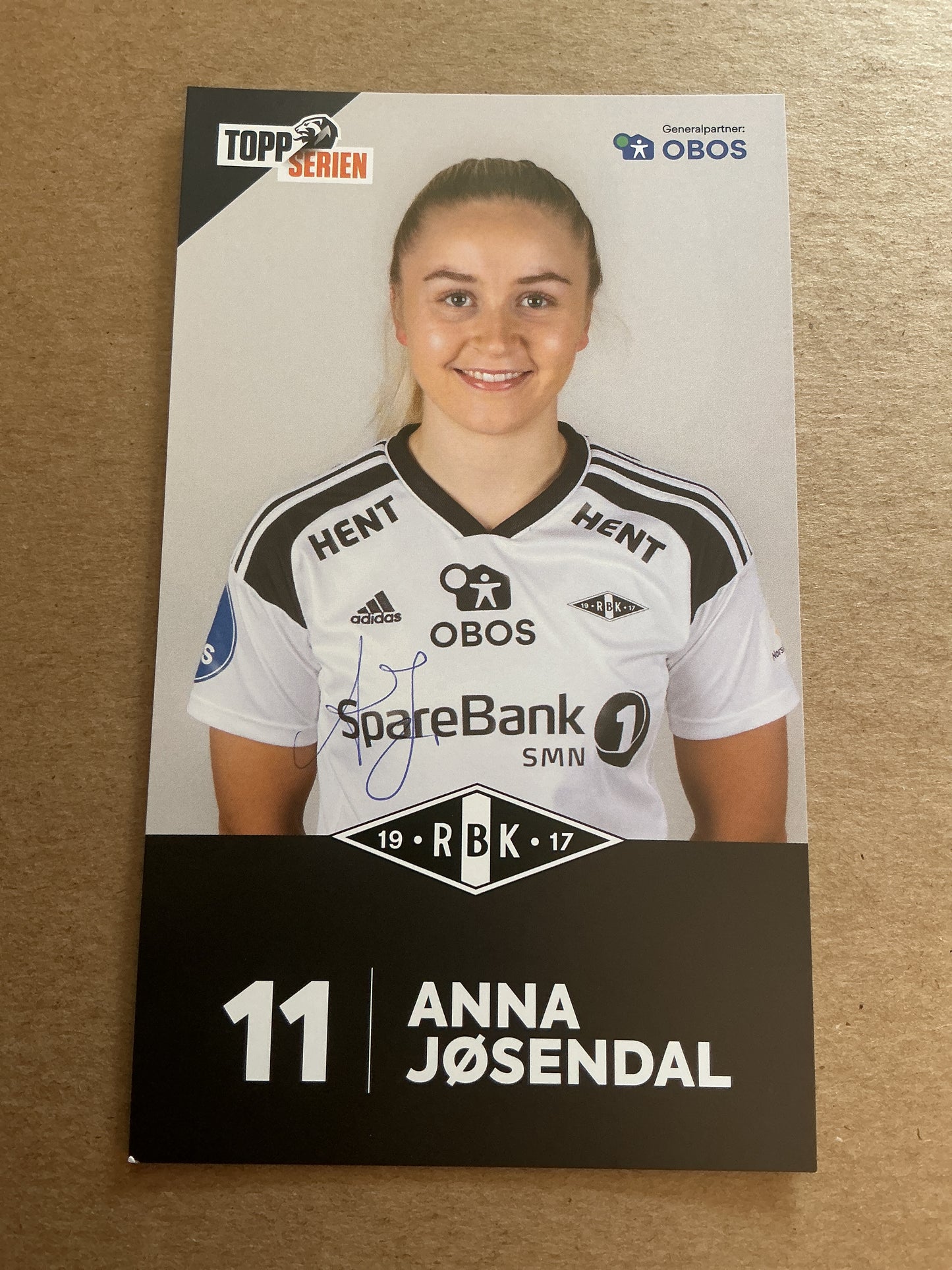 Anna Jøsendal, Norway 🇳🇴 Rosenborg BK 2022/23 hand signed