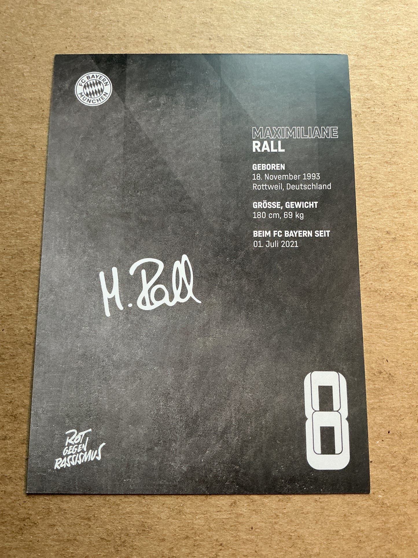 Maximiliane Rall, Germany 🇩🇪 FC Bayern München 2022/23 hand signed