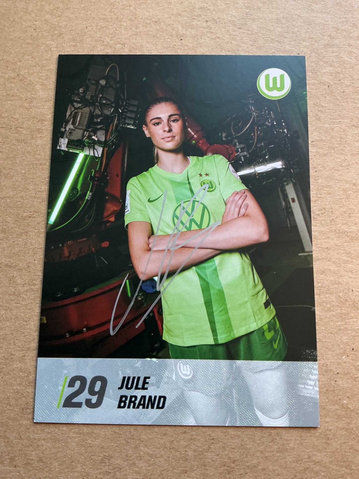 Jule Brand, Germany 🇩🇪 VfL Wolfsburg 2024/25 hand signed