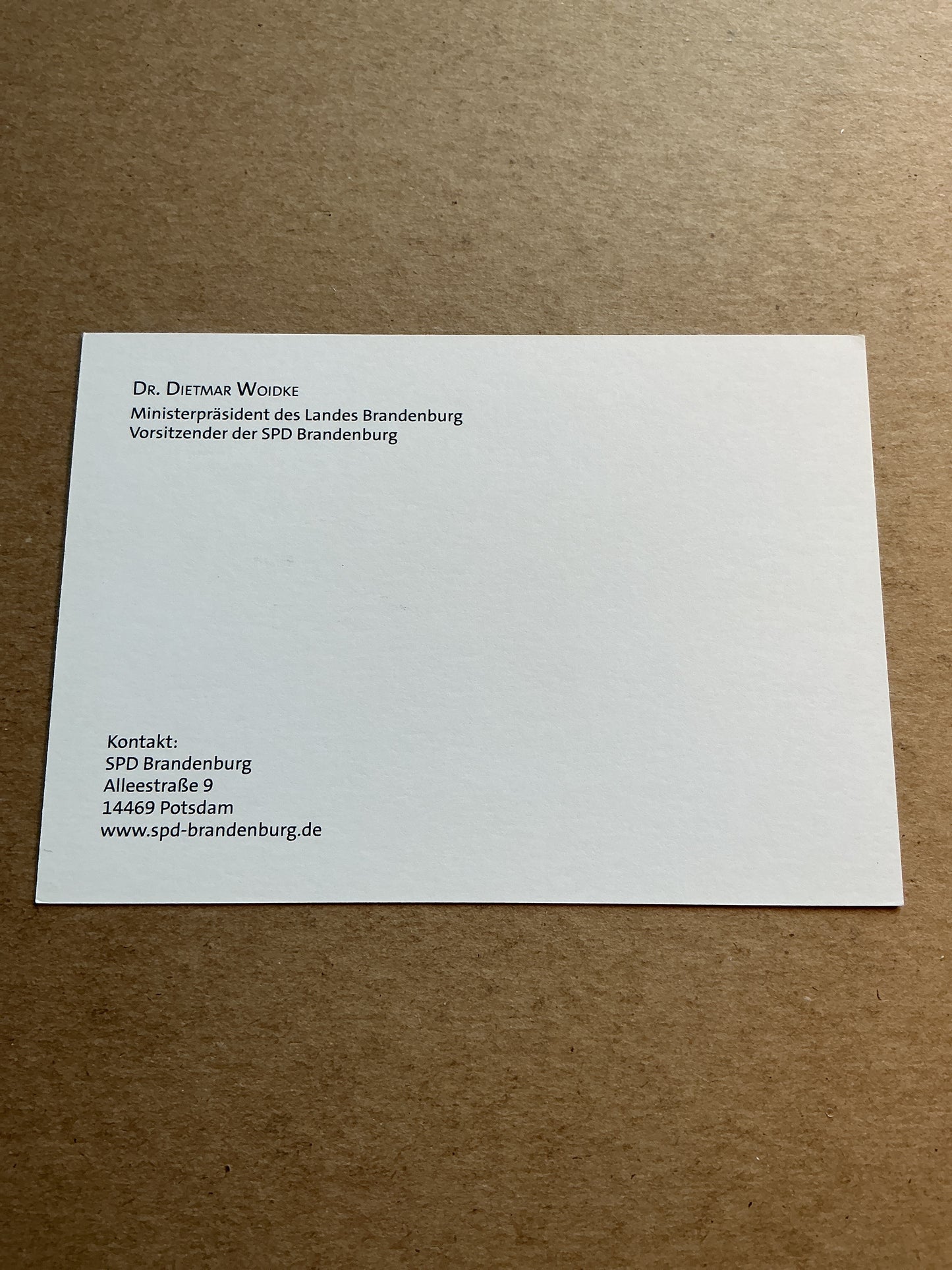 Dietmar Woidke, Germany 🇩🇪 Minister-President of Brandenburg 2024 hand signed