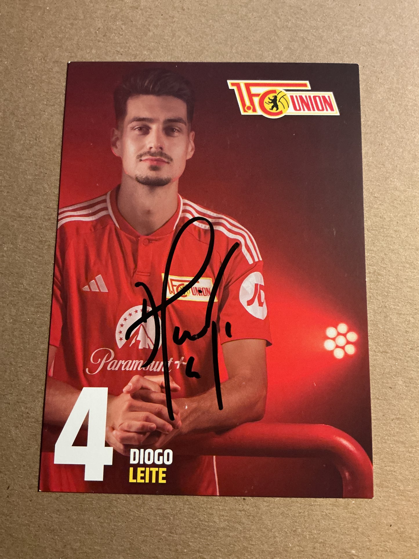 Diogo Leite, Portugal 🇵🇹 1.FC Union Berlin 2023/24 hand signed