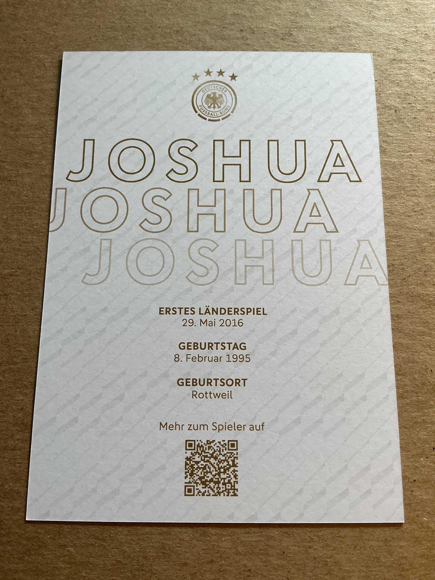 Joshua Kimmich, Germany π©πͺ FIFA World Cup 2022 hand signed