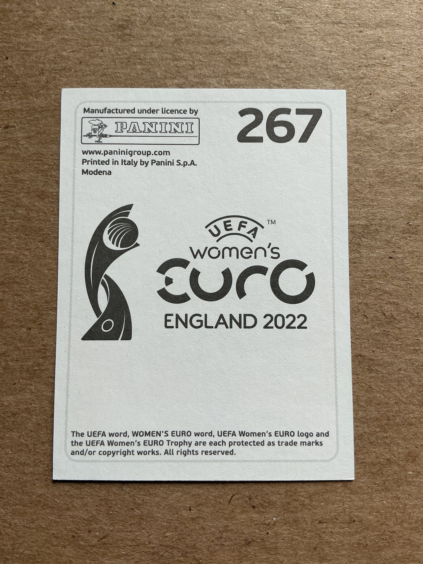 Julia Stierli, Switzerland 🇨🇭 UEFA Women’s Euro Cup 2022 Panini hand signed