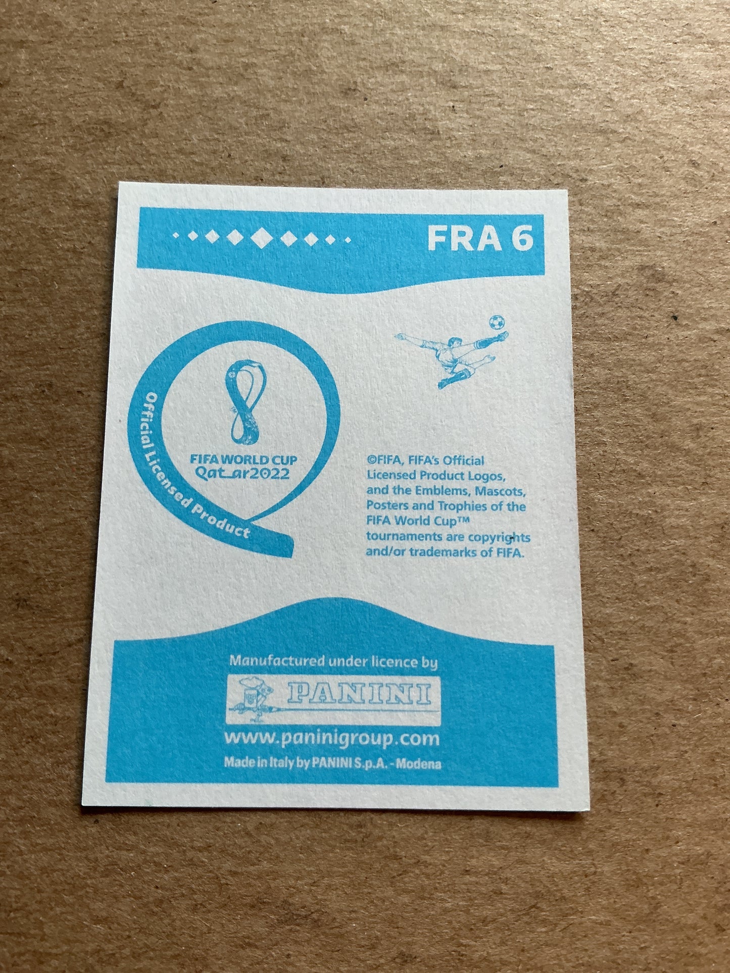 Theo Hernandez, France 🇫🇷 FIFA World Cup 2022 Panini hand signed