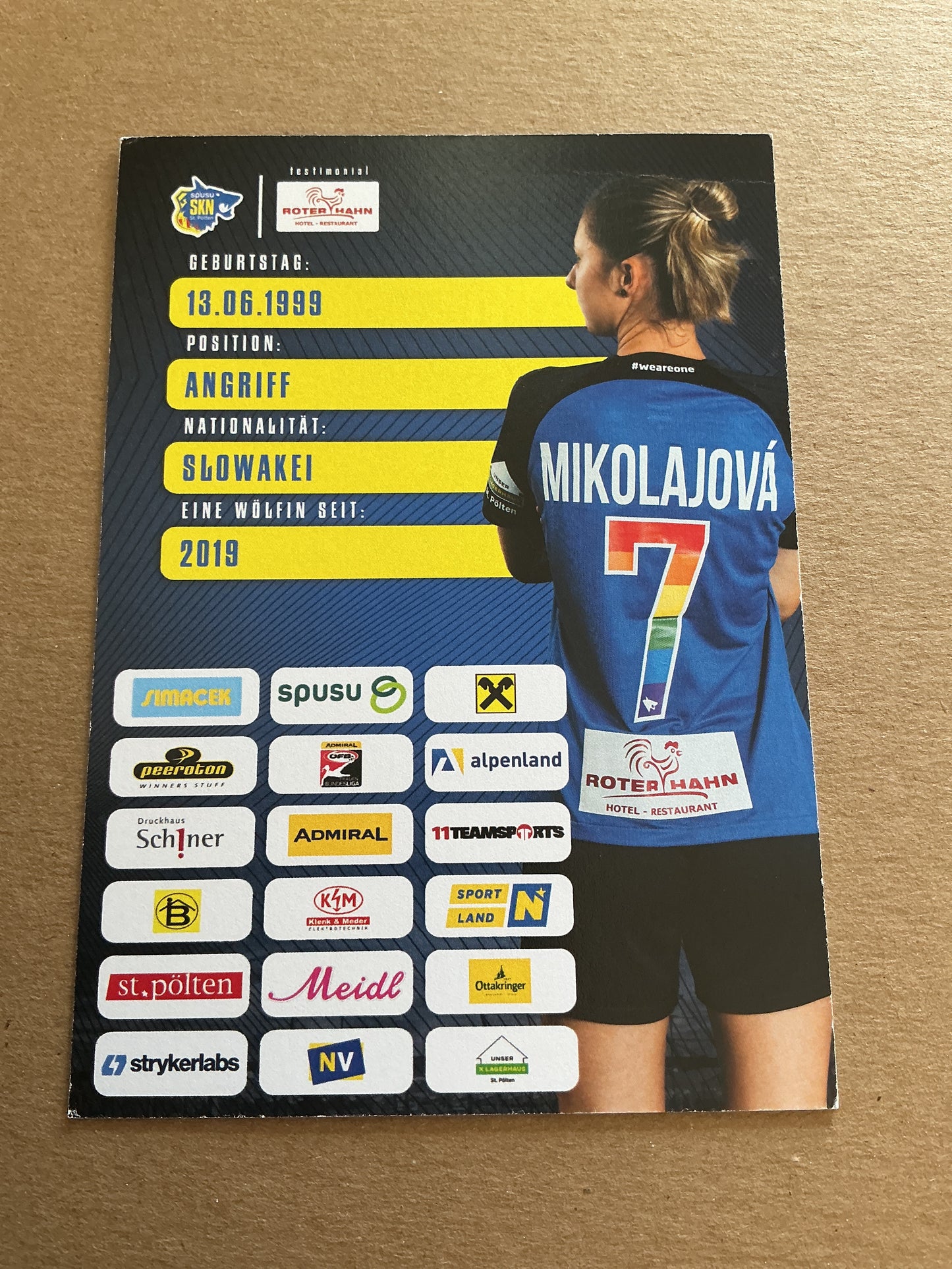 Maria Mikolajova, Slovakia 🇸🇰 SKN St. Pölten 2023/24 hand signed