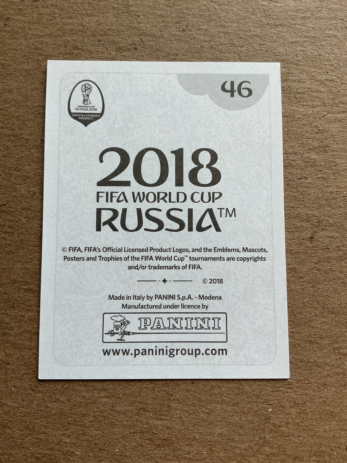 Aleksandr Erokhin, Russia ๐ท๐บ FIFA World Cup 2018 Panini hand signed