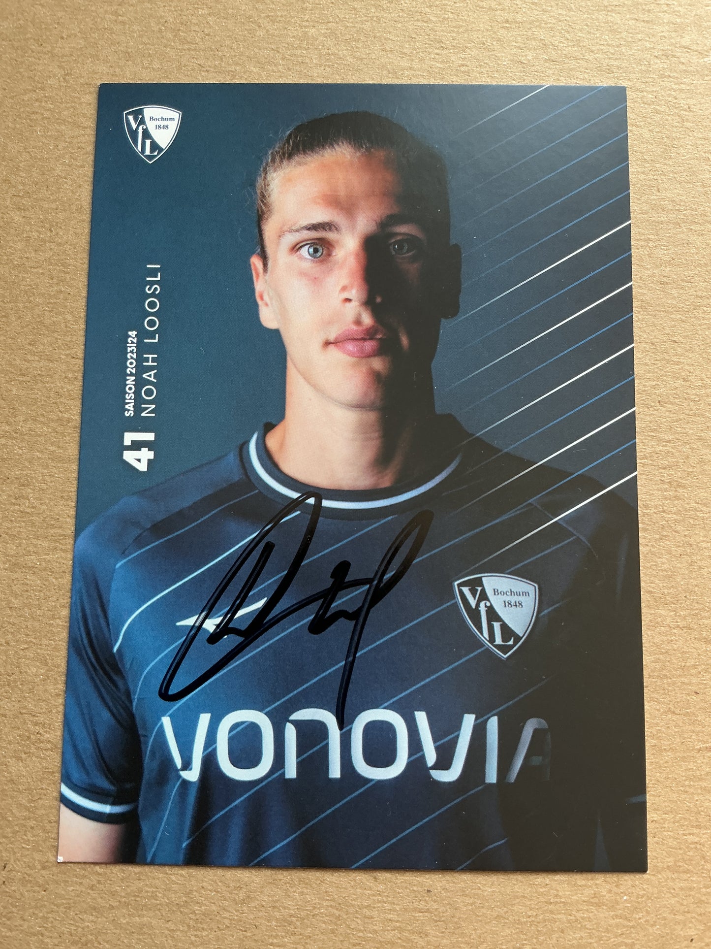 Noah Loosli, Switzerland 🇨🇭 VfL Bochum 2023/24 hand signed