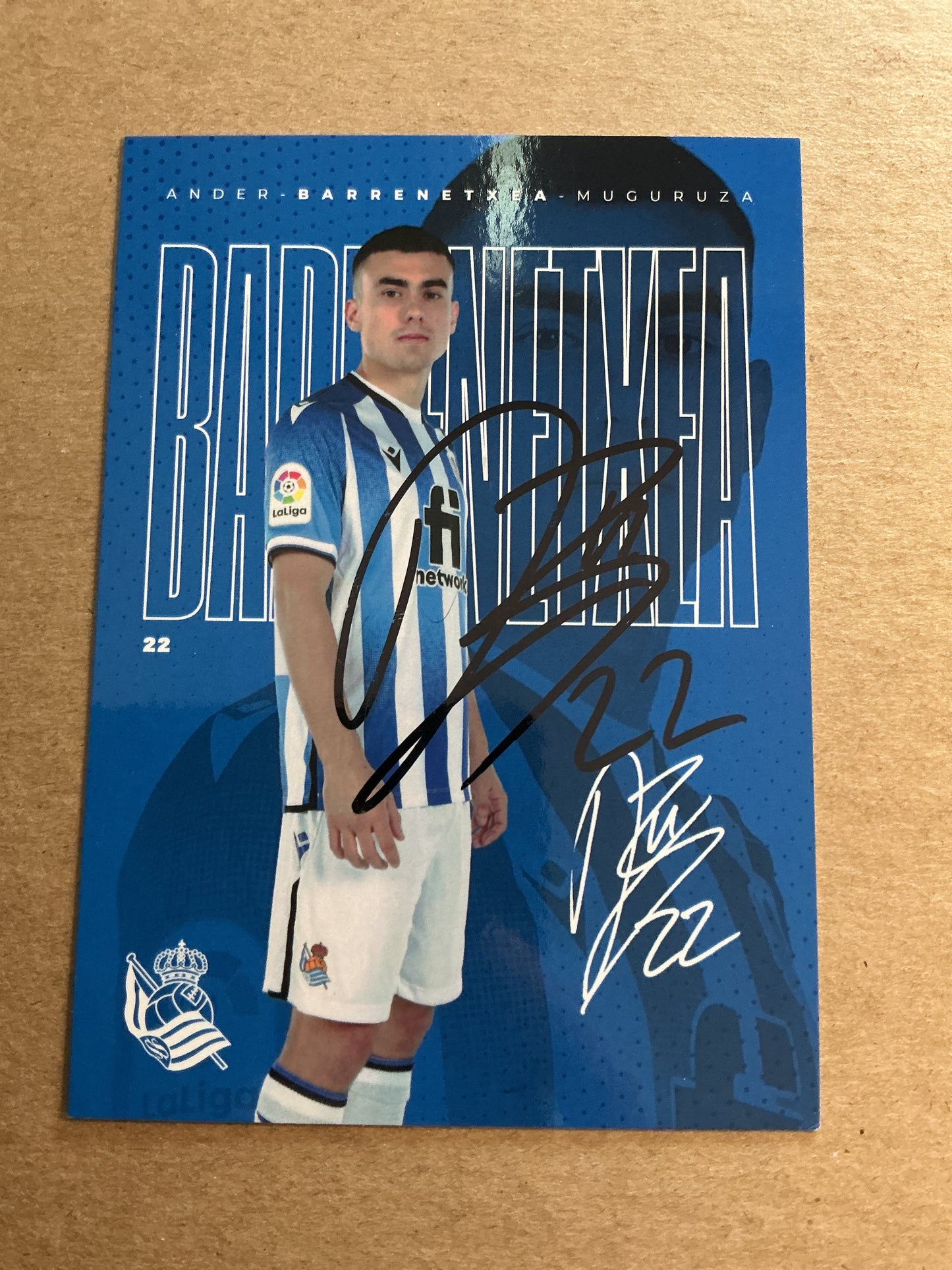 Ander Barrenetxea, Spain 🇪🇸 Real Sociedad 2021/22 hand signed