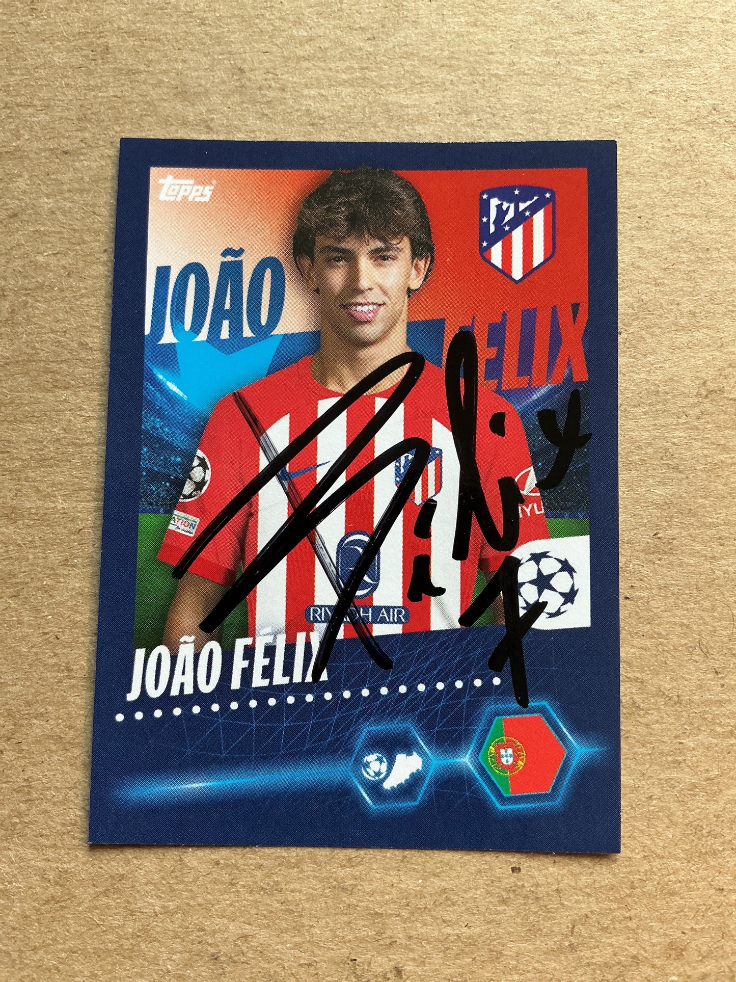 Joao Felix, Portugal 🇵🇹 Atletico Madrid 2023/24 Topps hand signed