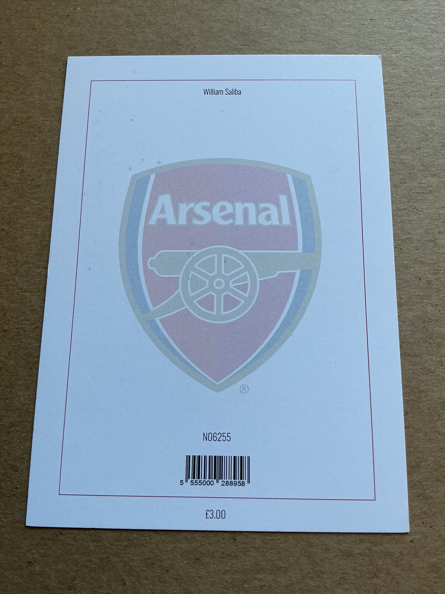 William Saliba, France 🇫🇷 Arsenal FC 2023/24 hand signed