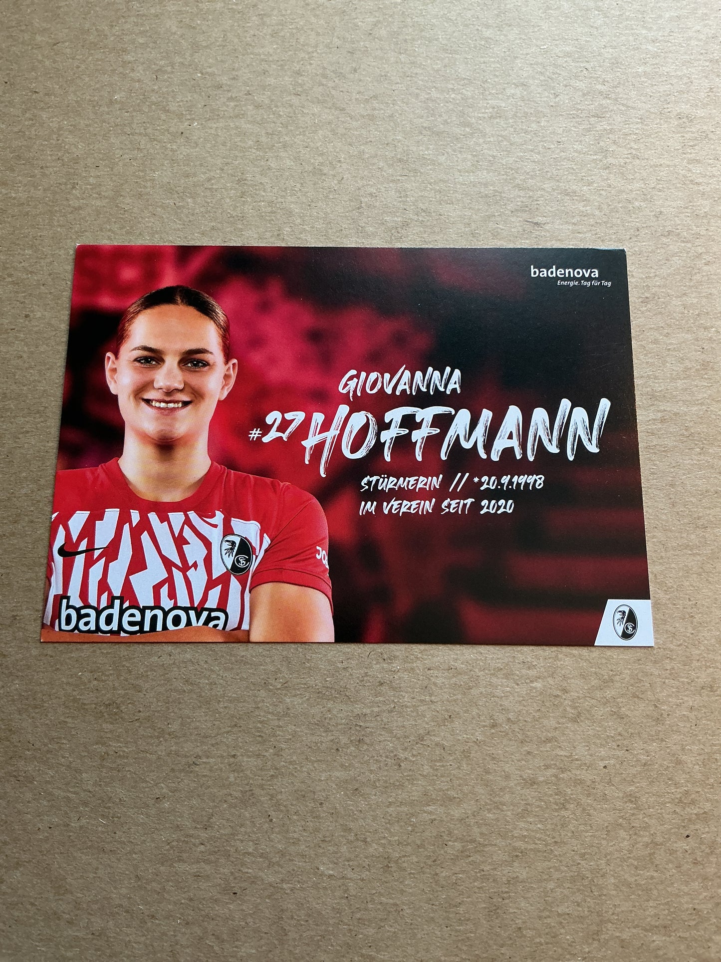 Giovanna Hoffmann, Germany 🇩🇪 SC Freiburg 2023/24 hand signed