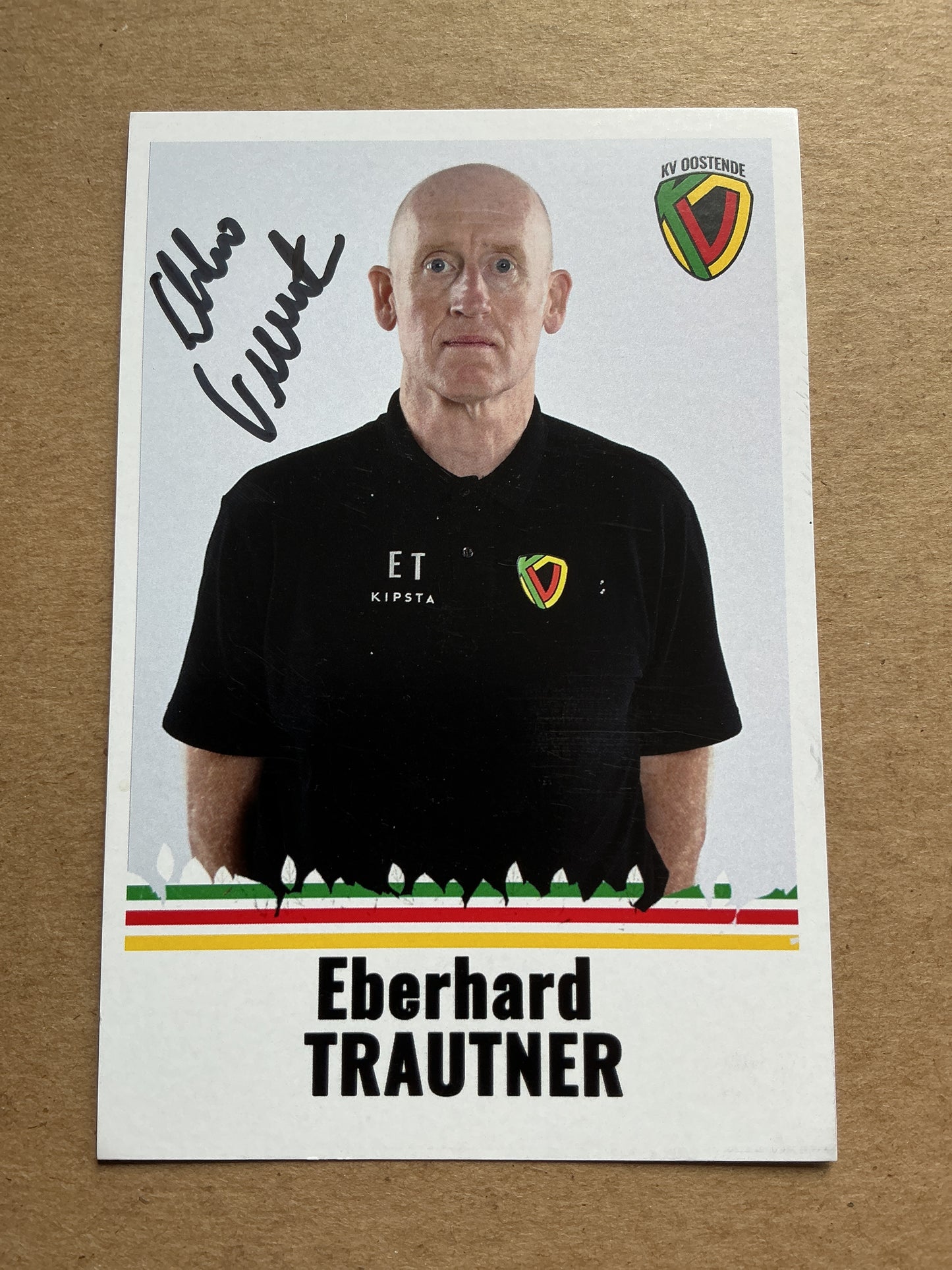 Eberhard Trautner, Belgium 🇧🇪 KV Oostende 2021/22 hand signed