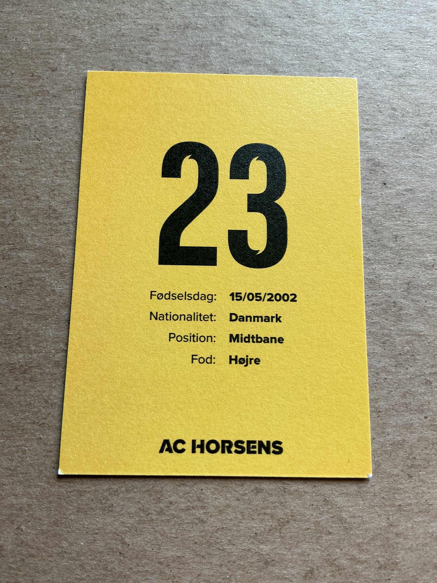 David Kruse, Denmark 🇩🇰 AC Horsens 2022/23 hand signed