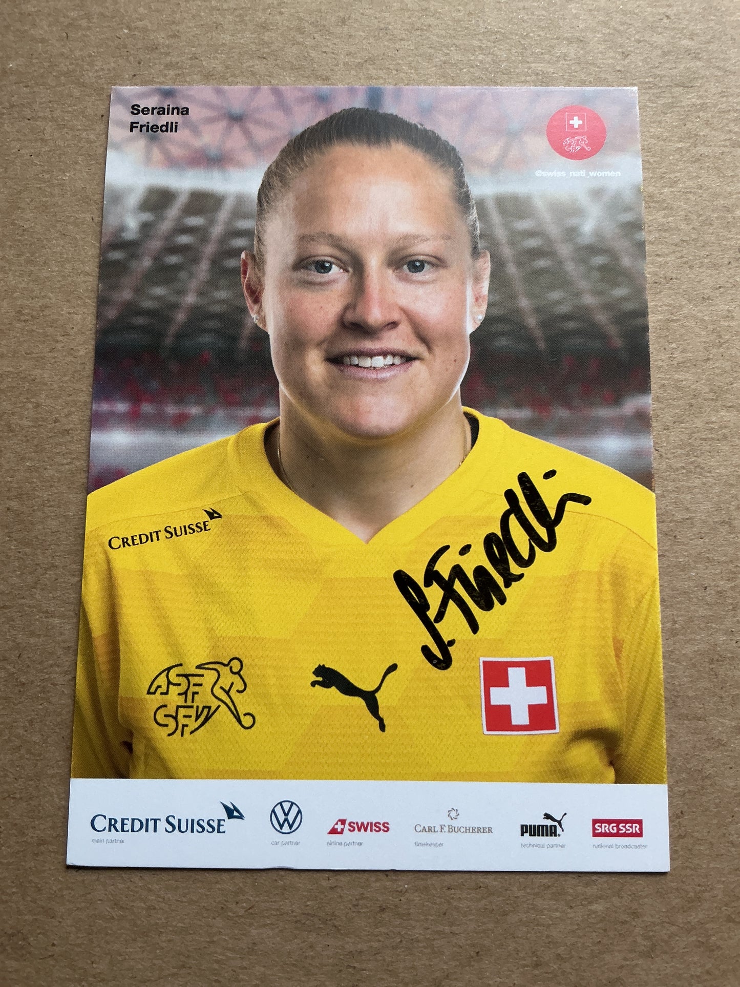 Seraina Friedli, Switzerland 🇨🇭 UEFA Women’s Euro 2022 hand signed