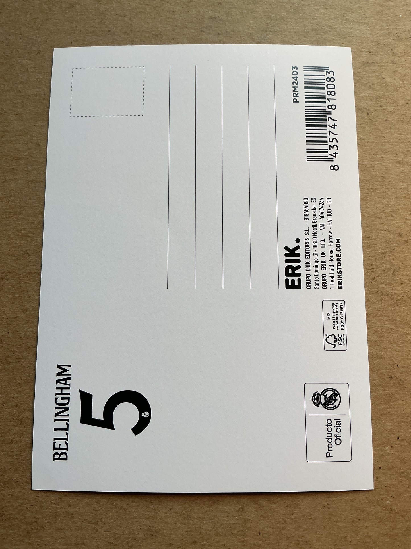 Jude Bellingham, England 🏴 Real Madrid 2024/25 hand signed