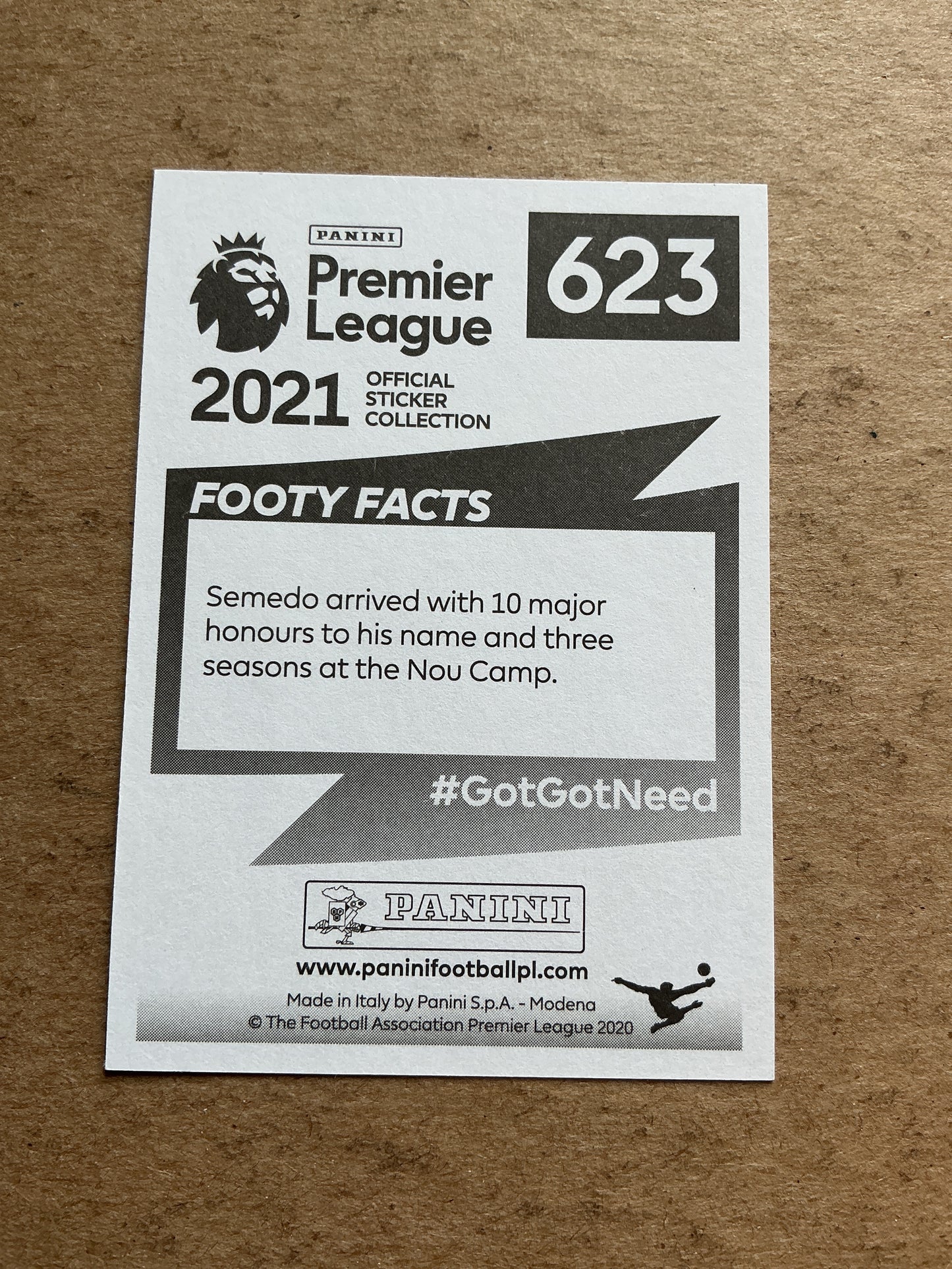 Nélson Semedo, Portugal 🇵🇹 Wolverhampton Wanderers 2021 Panini hand signed