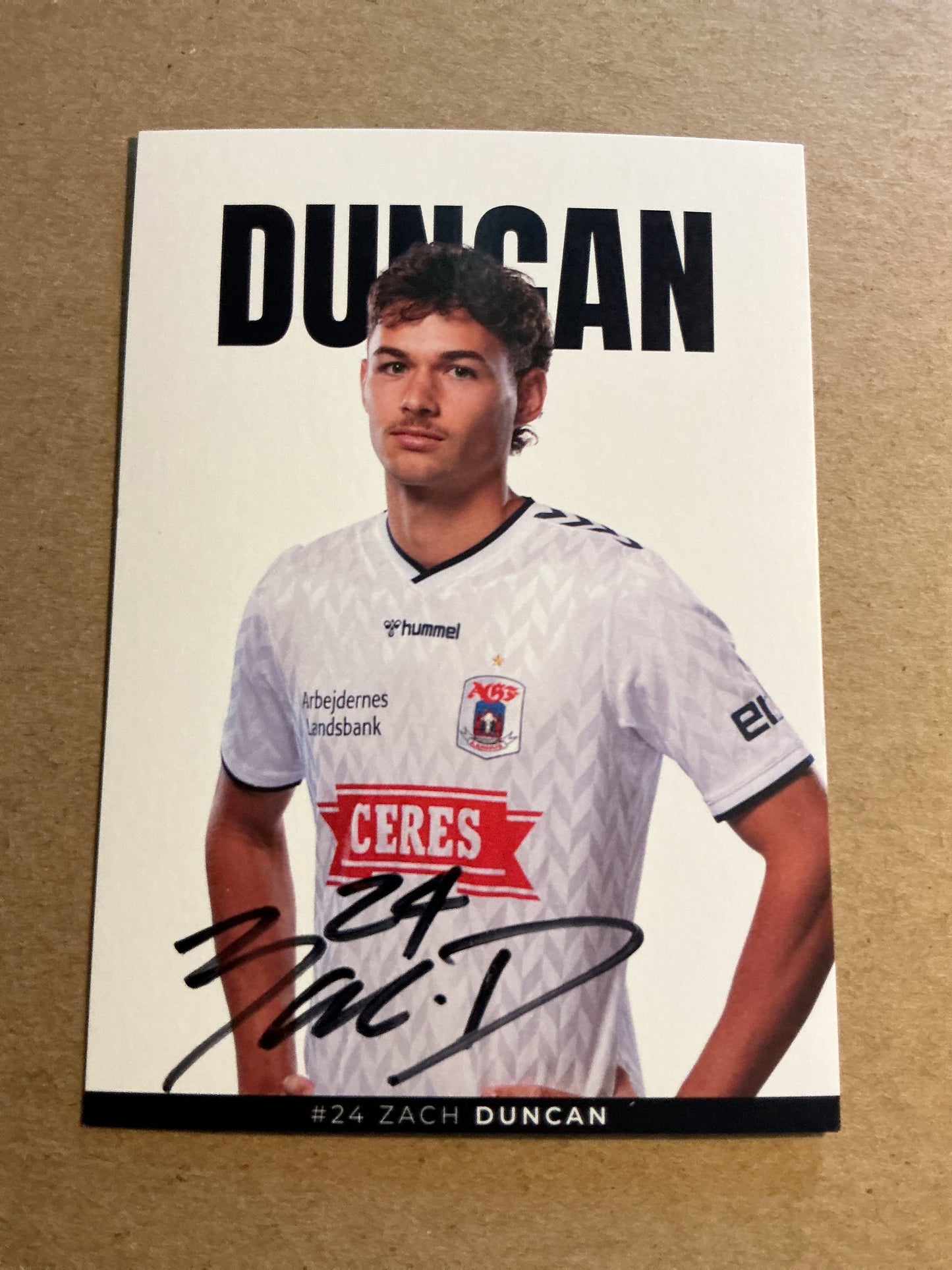Zach Duncan, Australia 🇦🇺 Aarhus GF 2023/24 hand signed