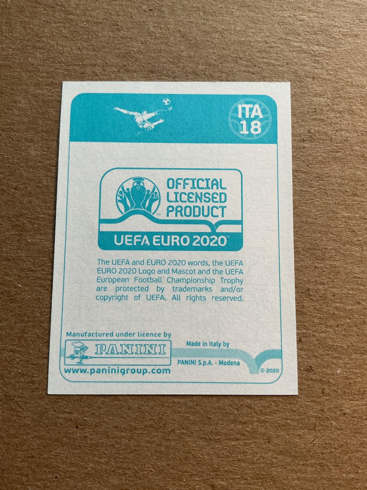 Marco Verratti, Italy ๐ฎ๐น UEFA Euro 2020 Panini hand signed