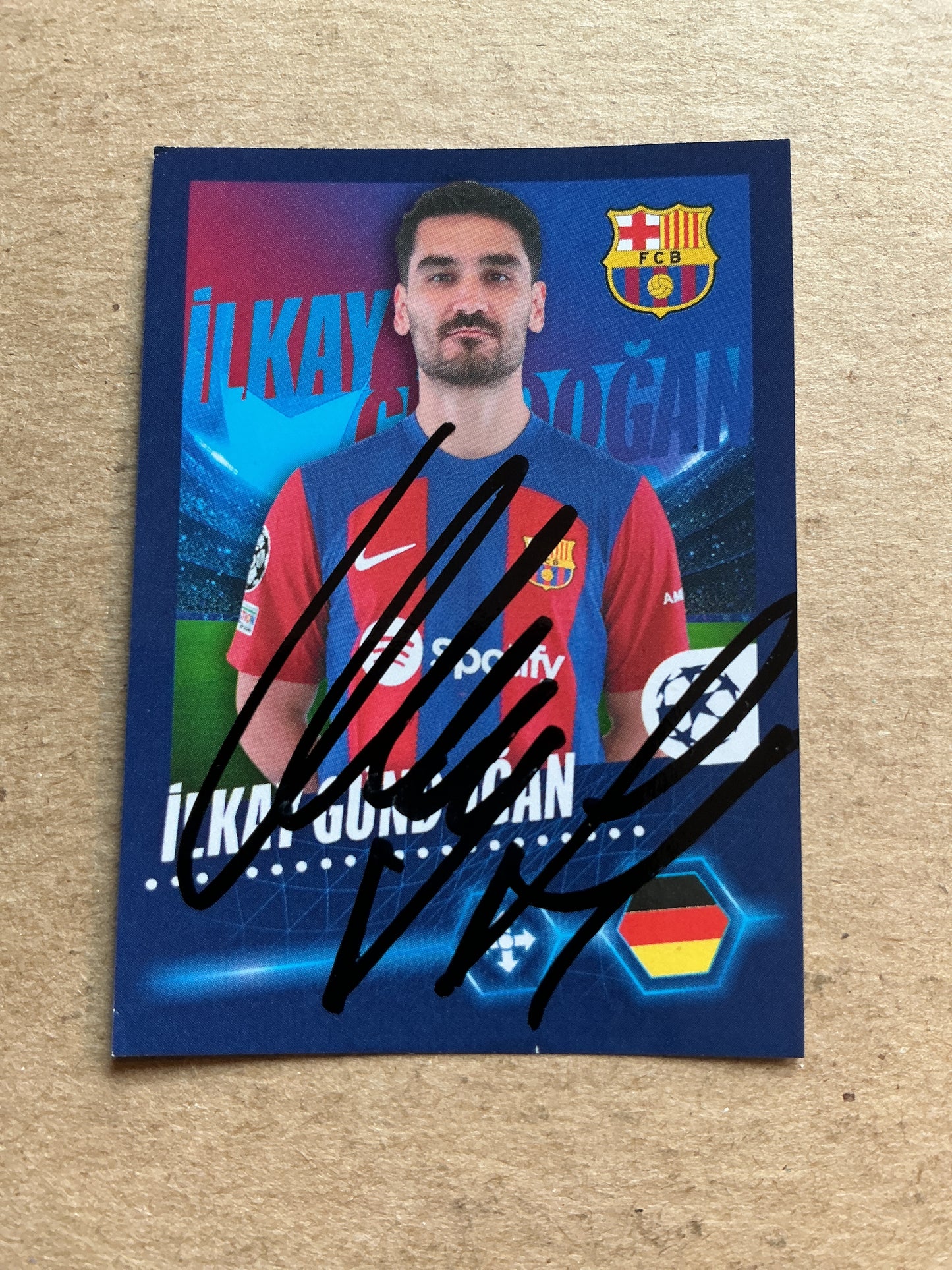 Ilkay Gündogan, Germany 🇩🇪 FC Barcelona 2023/24 Topps hand signed