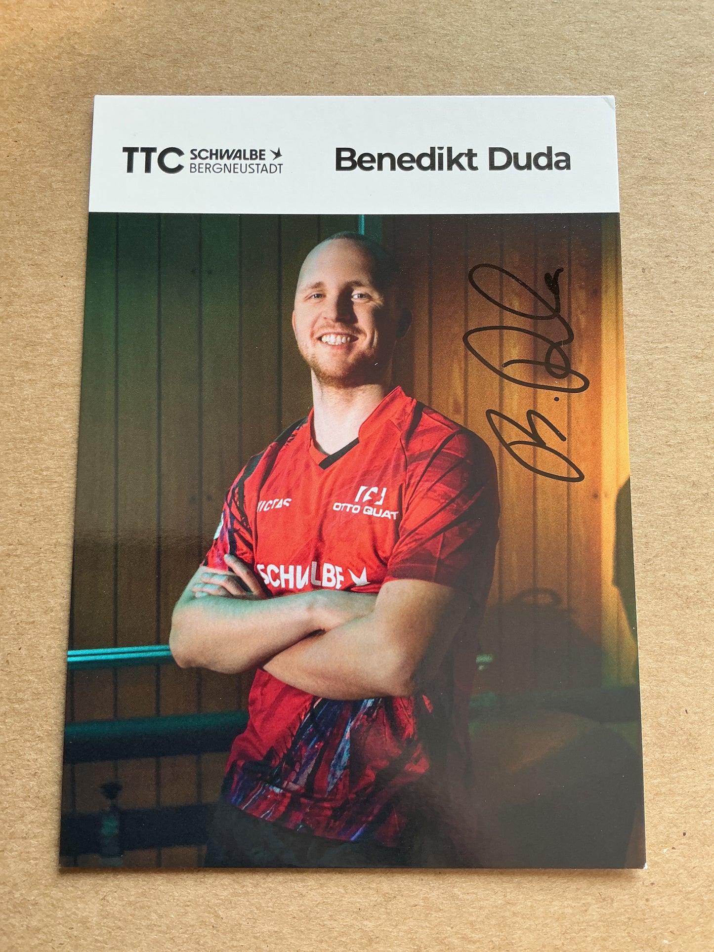 Benedikt Duda, Germany 🇩🇪 Table Tennis Summer Olympics 2024 hand signed