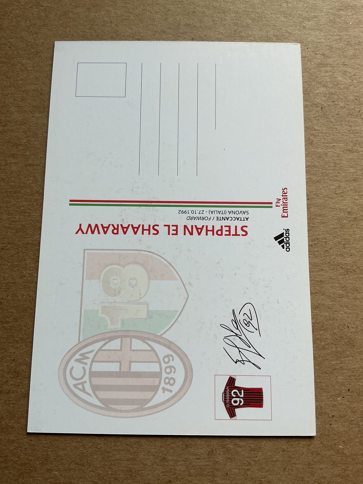 Stephan El Shaarawy, Italy 🇮🇹 AC Milan 2011/12 hand signed