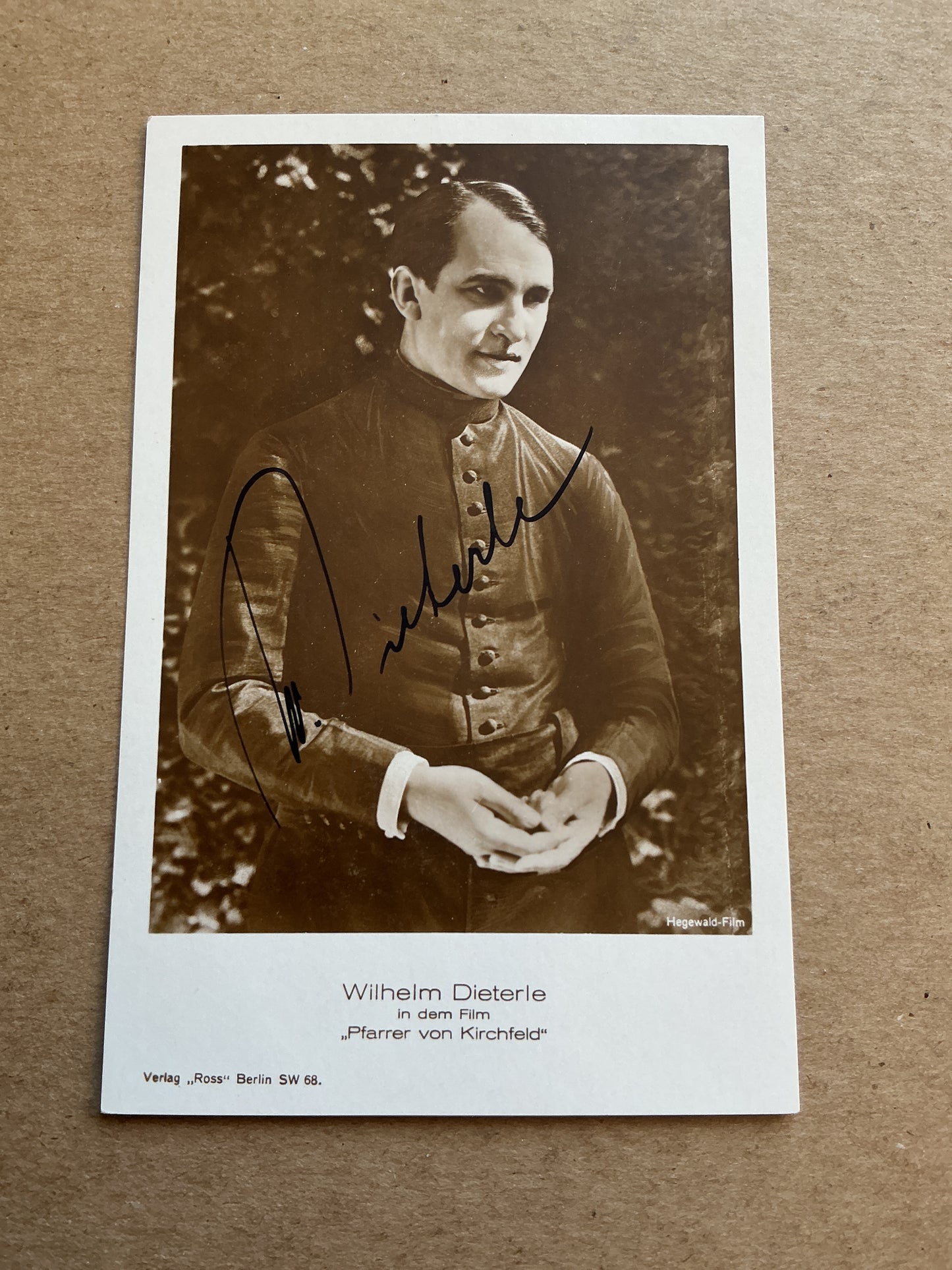 Wilhelm Dieterle, Germany 🇩🇪 Actor hand signed