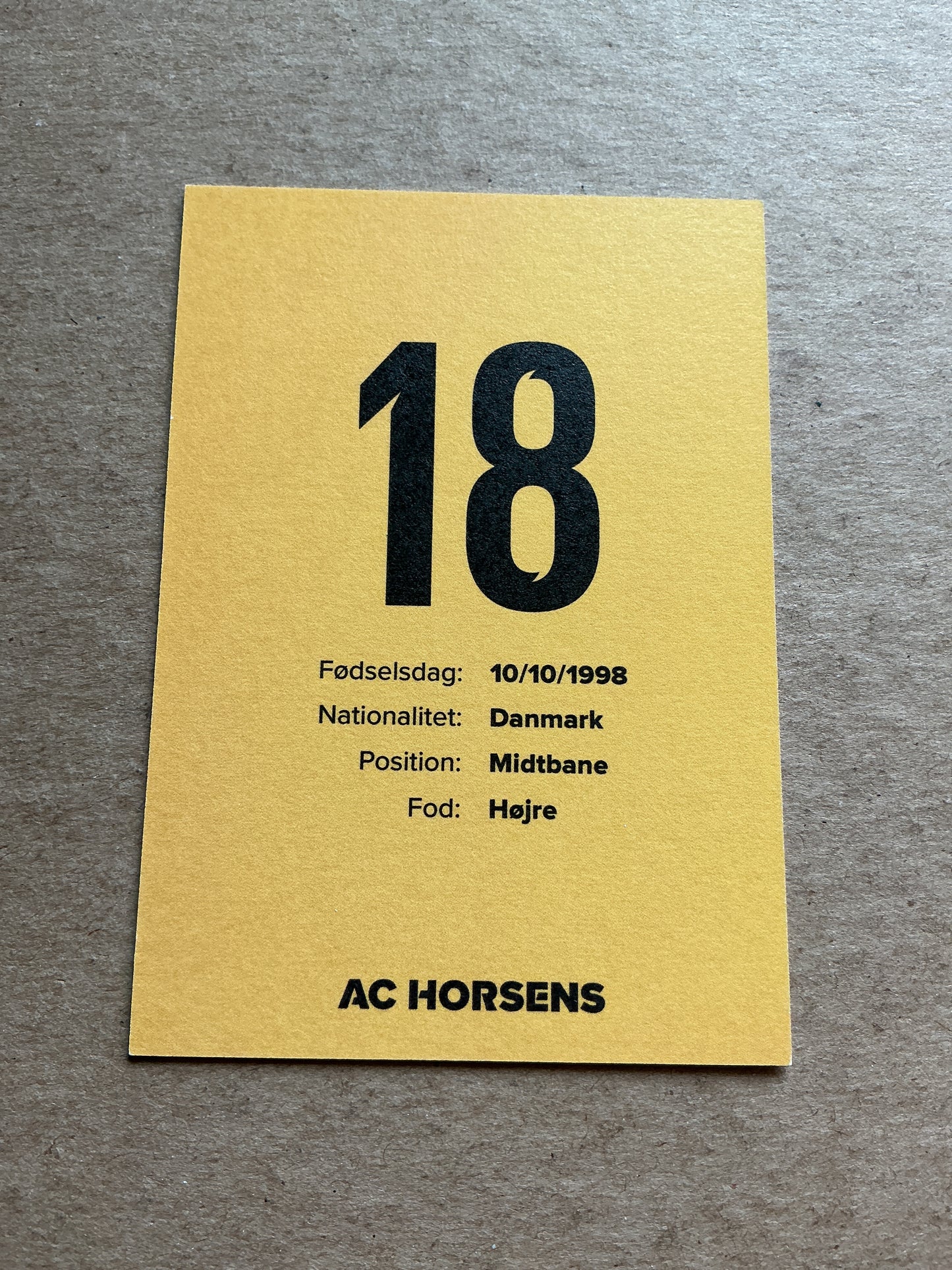 Thomas Santos, Denmark 🇩🇰 AC Horsens 2022/23 hand signed