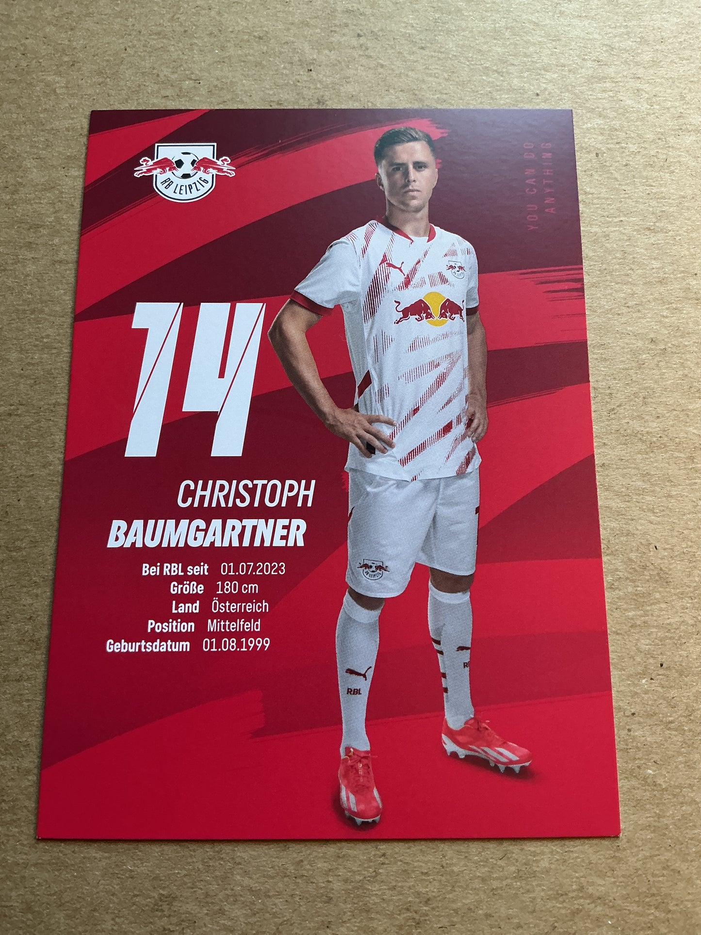 Christoph Baumgartner, Austria 🇦🇹 RB Leipzig 2024/25 hand signed