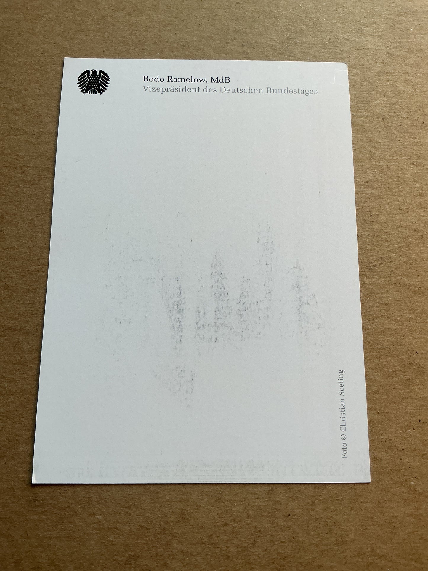 Bodo Ramelow, Germany 🇩🇪 Vice-President Bundestag 2025 hand signed