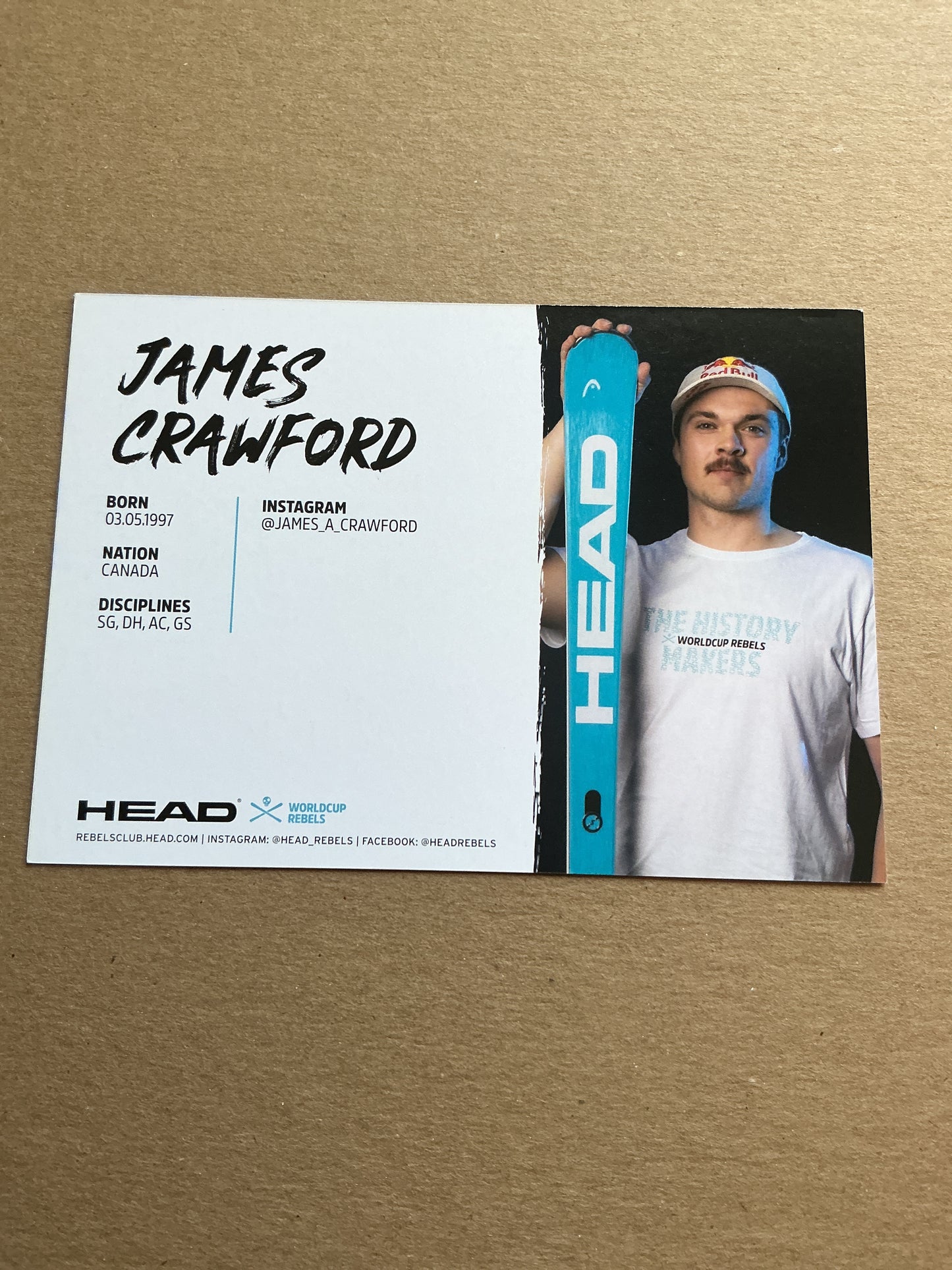 James Crawford, Canada 🇨🇦 Alpine Winter Sports 2024/25 hand signed