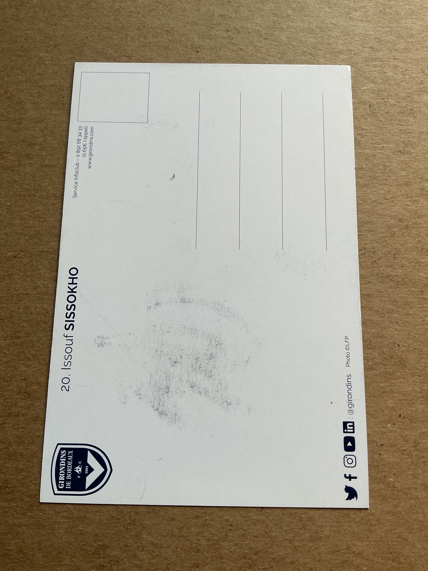 Issouf Sissokho, Mali 🇲🇱 Girondins Bordeaux 2021/22 hand signed