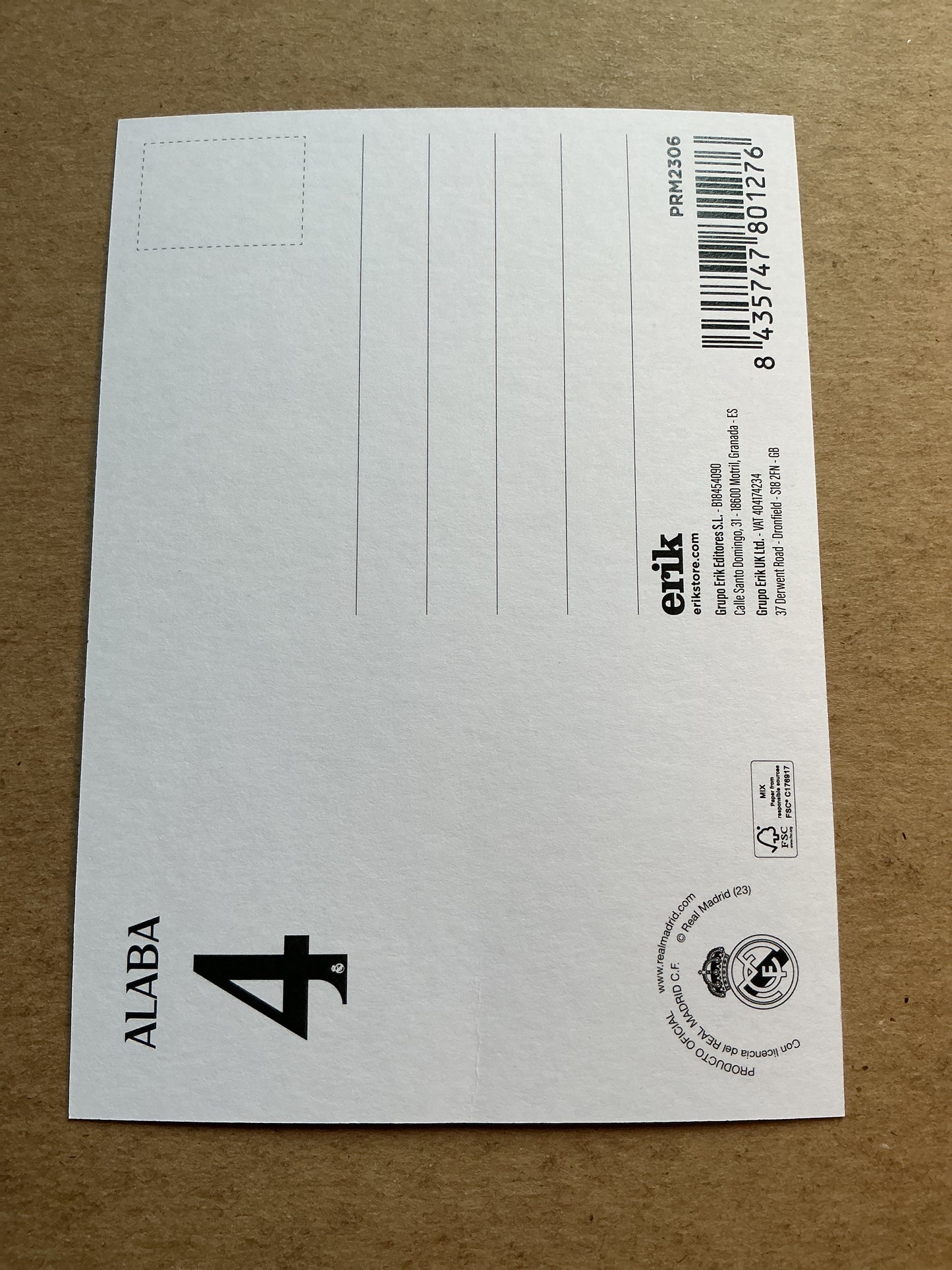 David Alaba, Austria 🇦🇹 Real Madrid 2023/24 hand signed