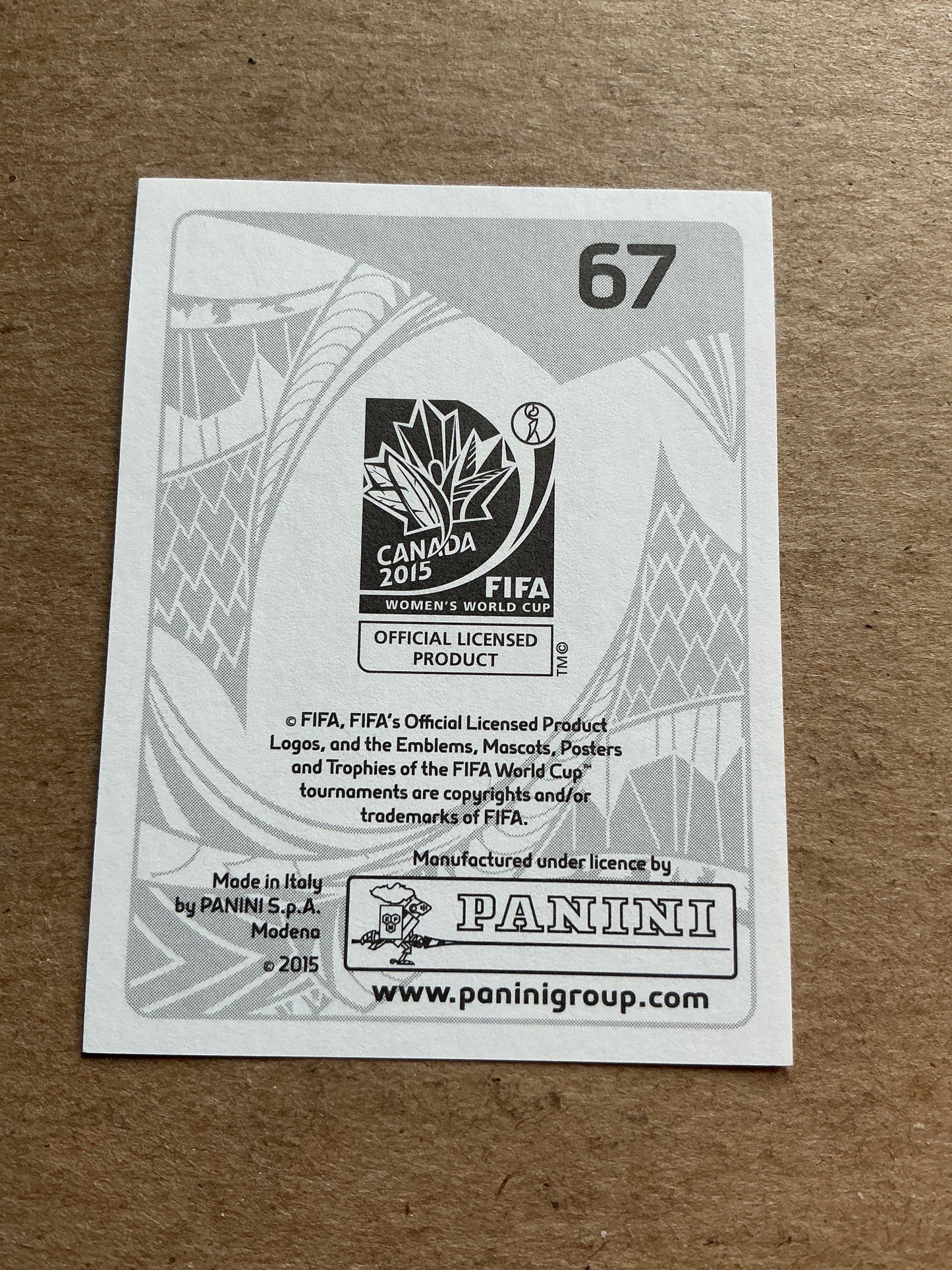 Ria Percival, New Zealand 🇳🇿 FIFA Women’s World Cup 2015 Panini hand signed