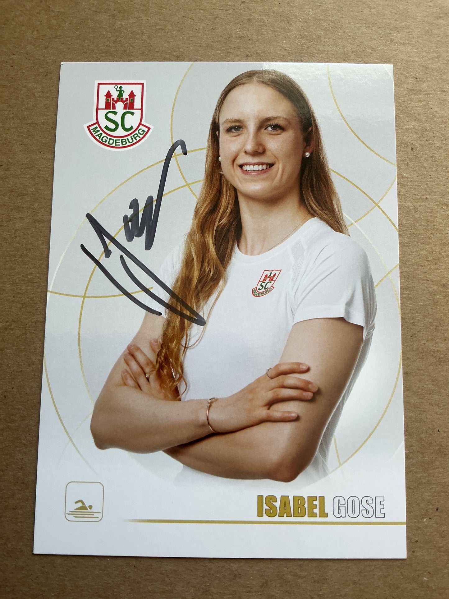 Isabel Gose, Germany 🇩🇪 Swimming Summer Olympics 2024 hand signed