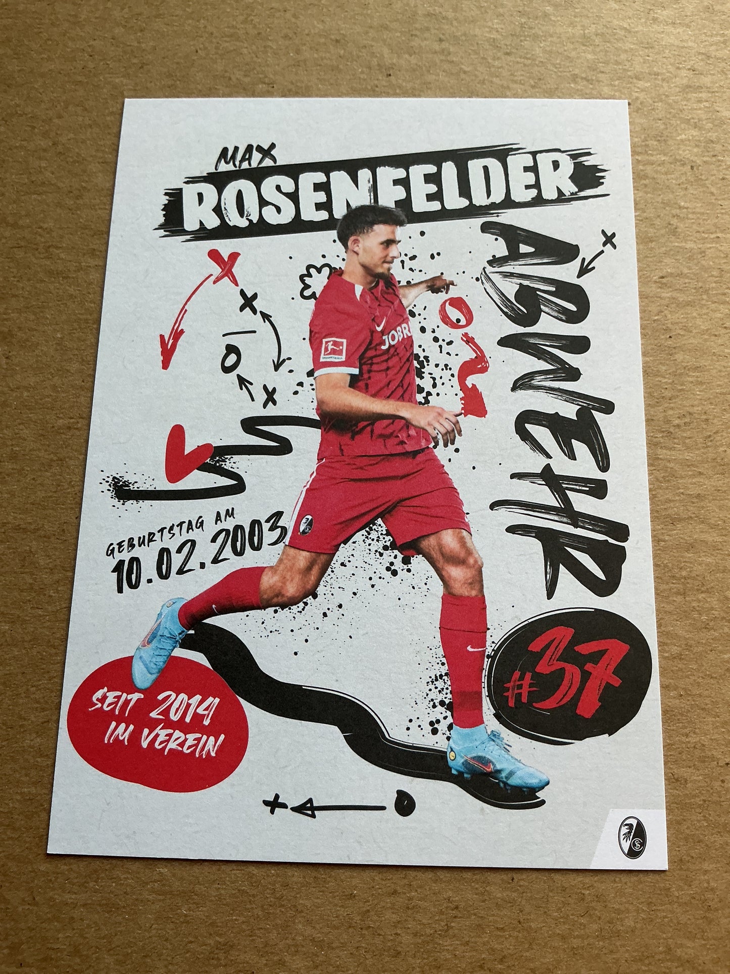 Max Rosenfelder, Germany 🇩🇪 SC Freiburg 2024/25 hand signed
