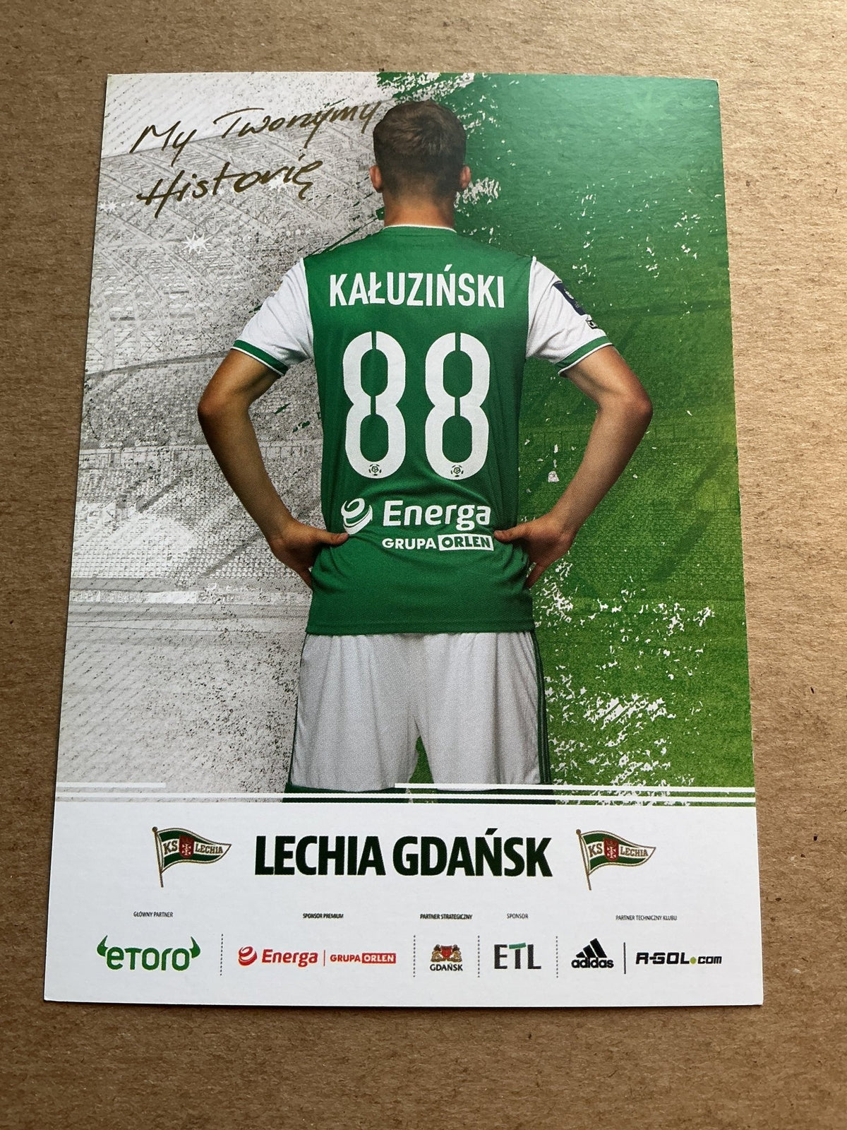 Jakub Kałuzinski, Poland 🇵🇱 Lechia Gdansk 2022/23 hand signed - Autographs-World
