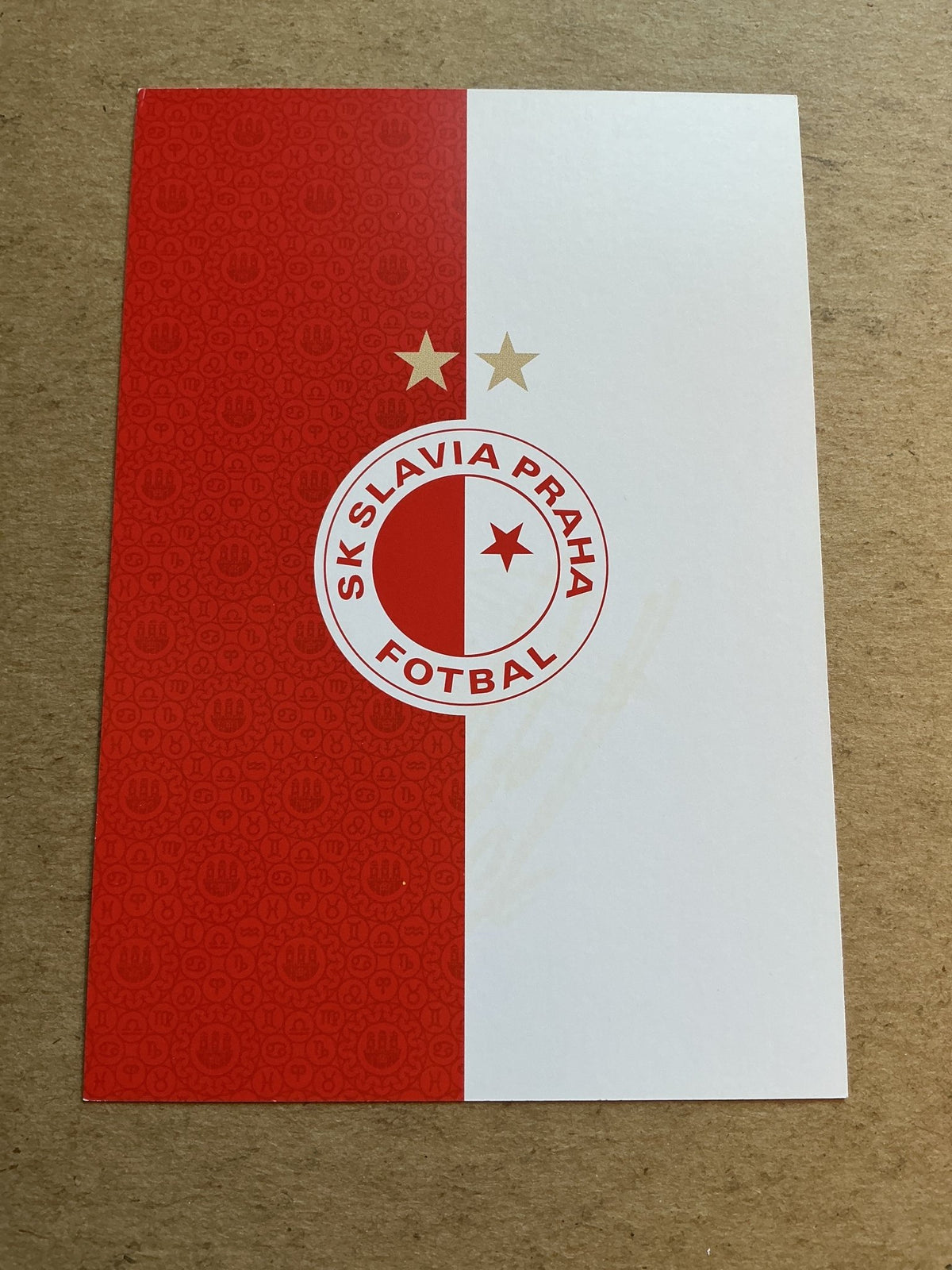 Jaroslav Köstl, Czech Republic 🇨🇿 SK Slavia Prague 2020/21 hand signed - Autographs-World