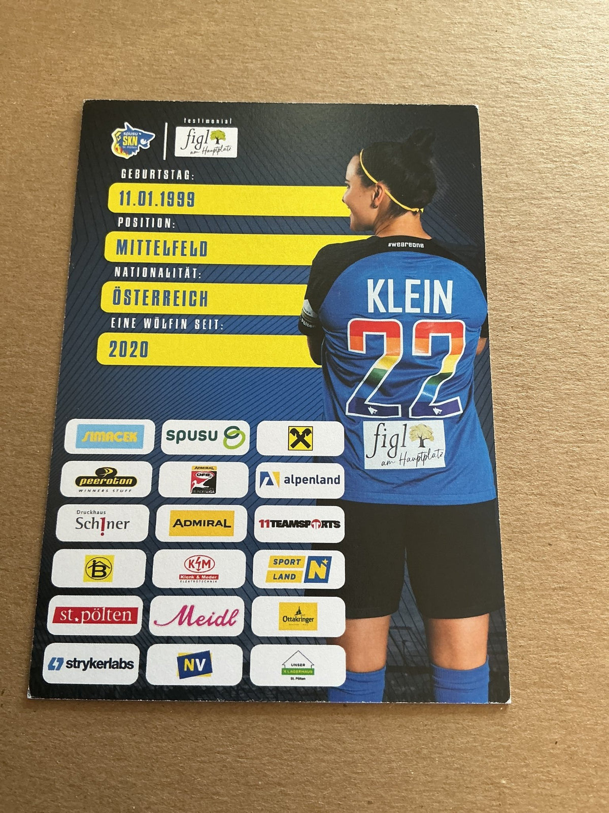 Jennifer Klein, Austria 🇦🇹 SKN St. Pölten 2023/24 hand signed - Autographs-World