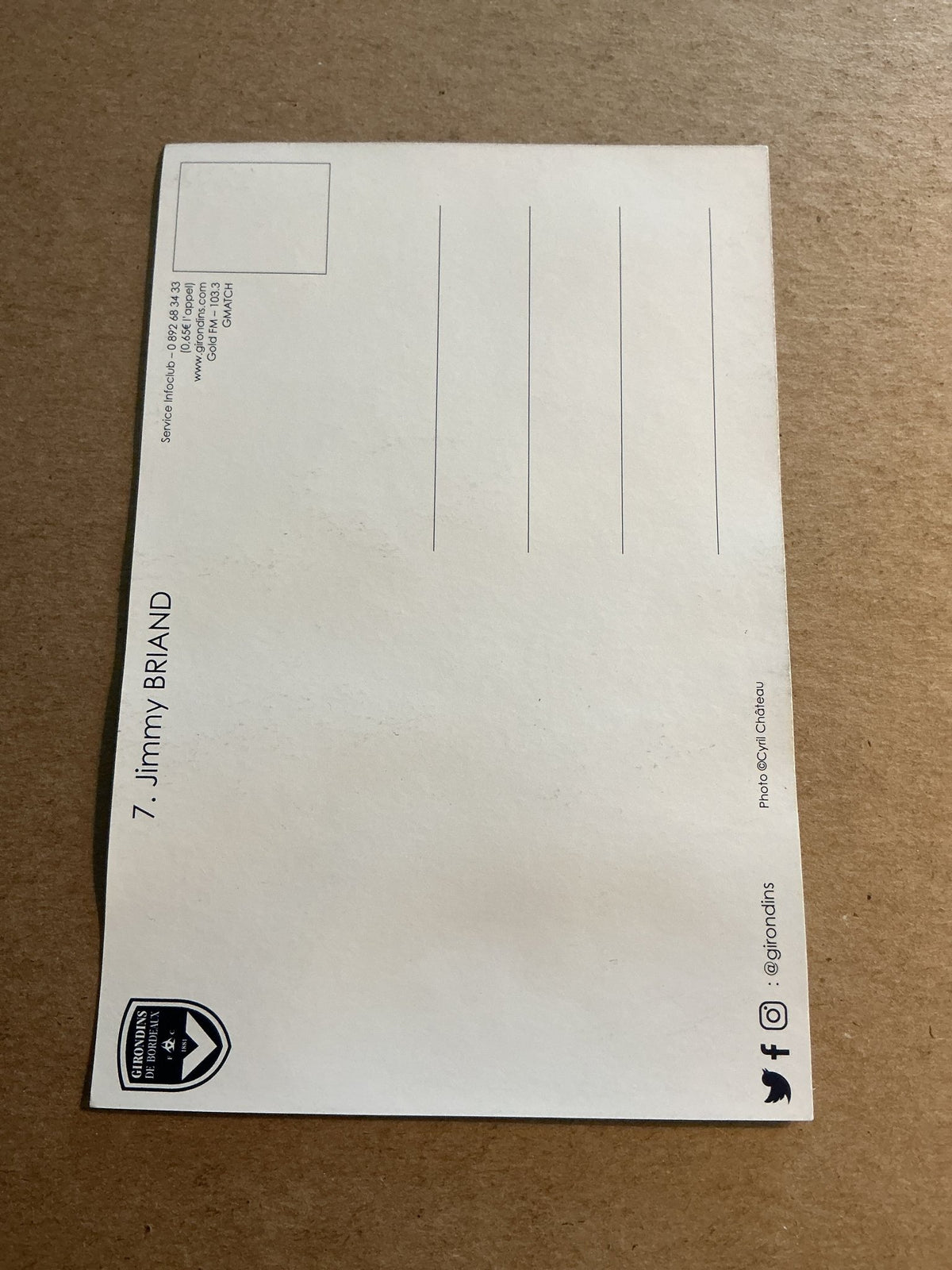 Jimmy Briand, France 🇫🇷 Girondins Bordeaux 2018/19 hand signed - Autographs-World