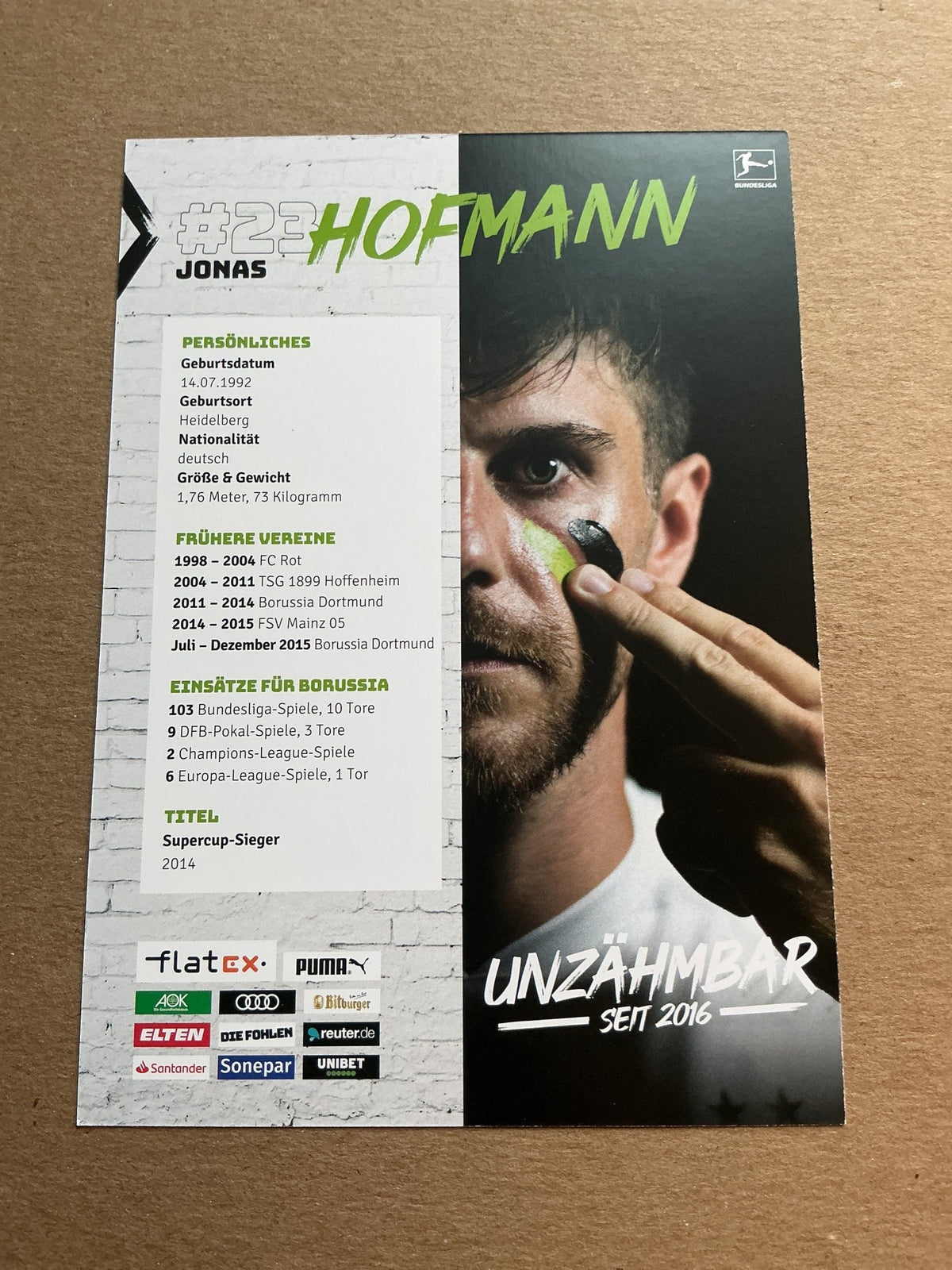 Jonas Hofmann, Germany 🇩🇪 Borussia Mönchengladbach 2020/21 hand signed - Autographs-World