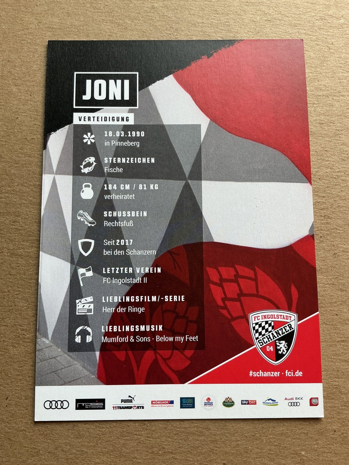 Jonatan Kotzke, Germany 🇩🇪 FC Ingolstadt 04 2020/21 hand signed - Autographs-World