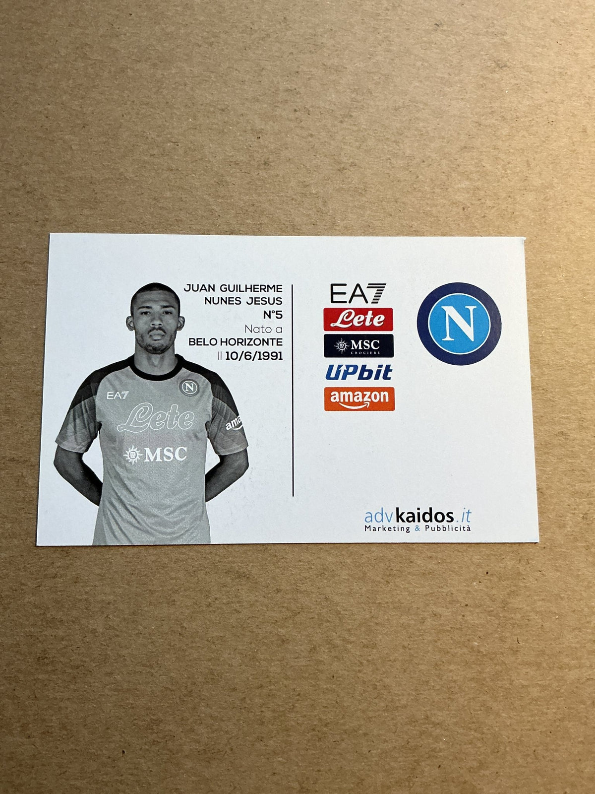 Juan Jesus, Brazil π§π· SSC Napoli 2022/23 hand signed - Autographs-World