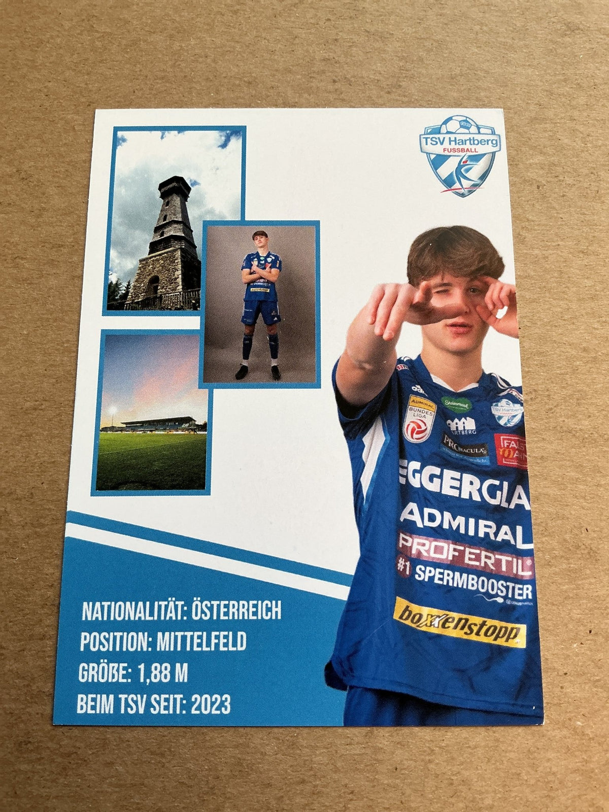Julian Halwachs, Austria ๐ฆ๐น TSV Hartberg 2022/23 hand signed - Autographs-World