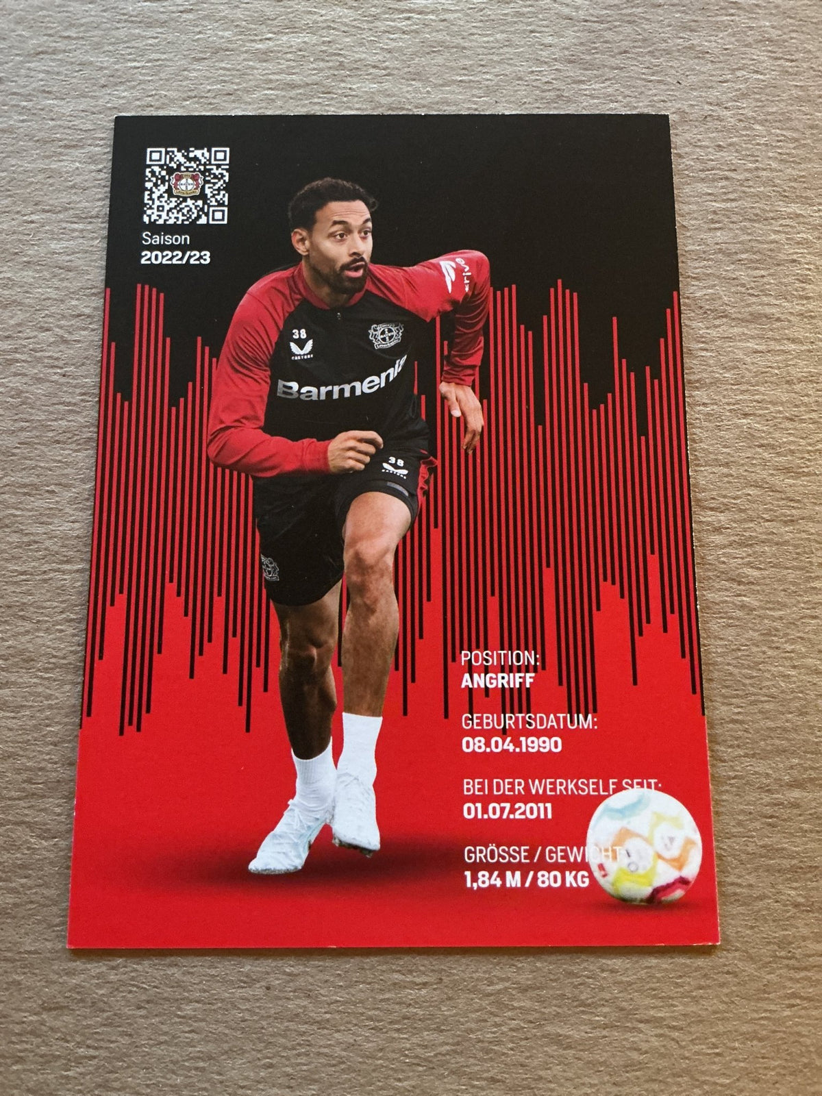 Karim Bellarabi, Germany 🇩🇪 Bayer 04 Leverkusen 2022/23 hand signed - Autographs-World
